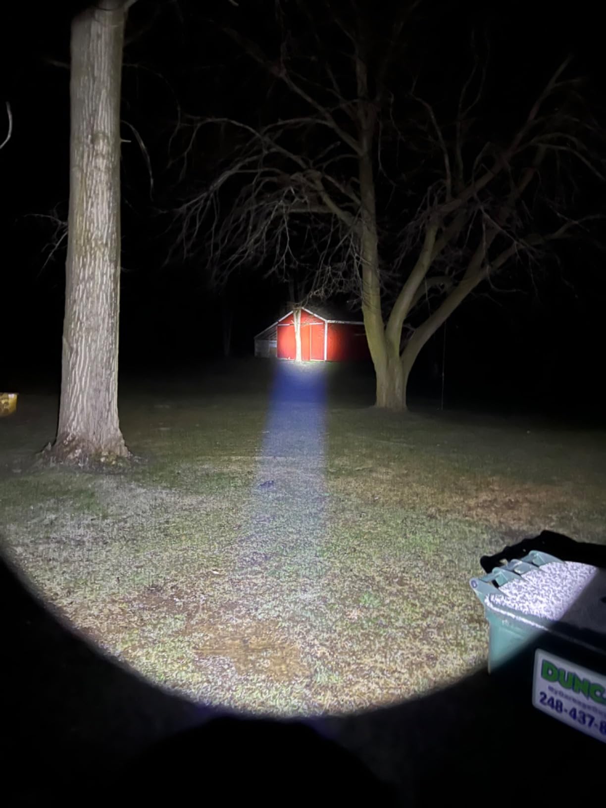 BUYSIGHT Rechargeable Spotlight Flashlight,1000,000 lumens Hand held Spotlight Waterproof Flashlight Hunting Lamp with red Filter (Camouflage Green) - Customer Photo 2
