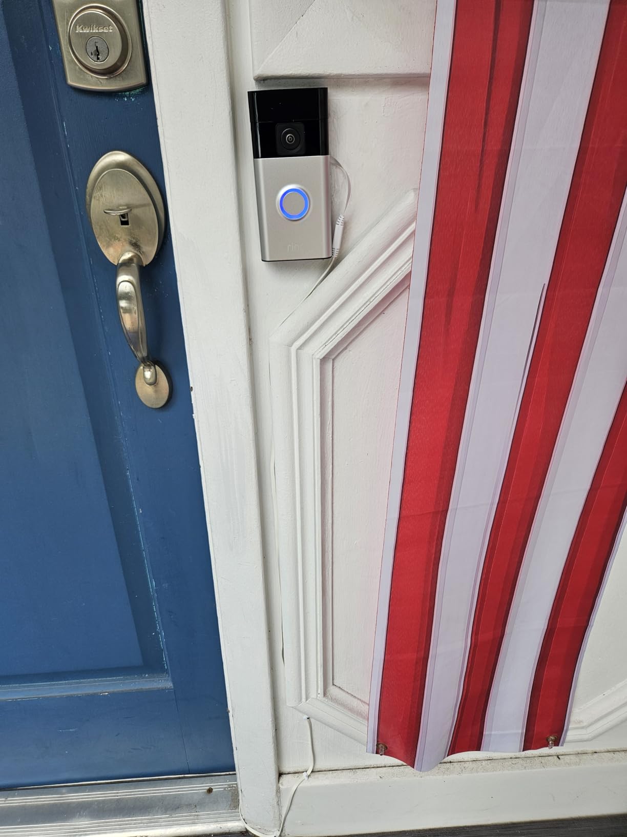 Ring Battery Doorbell | Home or business security with Head-to-Toe Video, Live View with Two-Way Talk, and Motion Detection & Alerts (newest model), Satin Nickel - Customer Photo 4