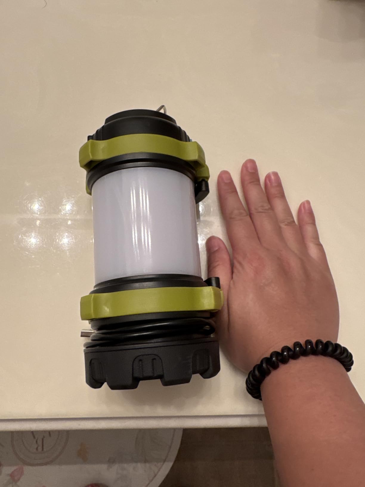 2 Pack LED Camping Lantern Flashlight Rechargeable, Consciot Portable Torch with 6 Light Modes, 3600mAh Power Bank, IPX4 Waterproof, USB C, Camping Lights for Hurricane, Emergency, Survival Kits - Customer Photo 1