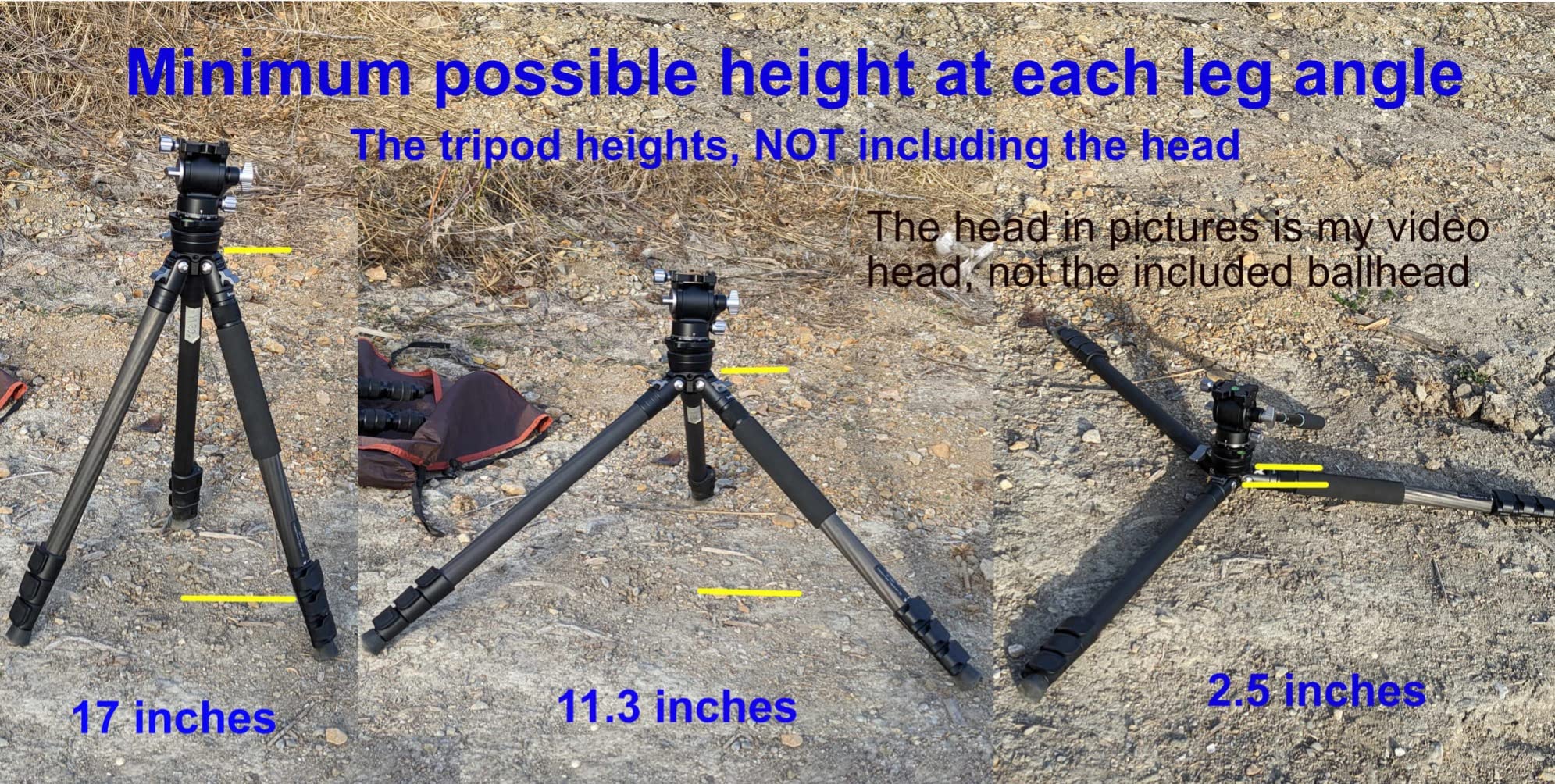 SmallRig AP-20 Carbon Fiber Tripod, 62.2