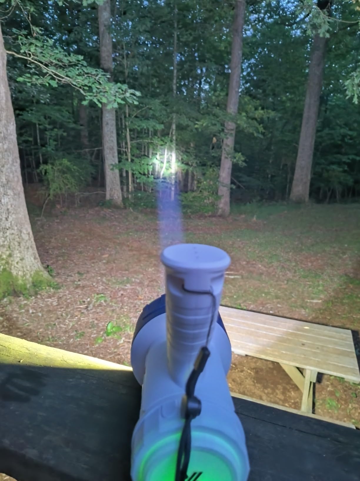 YIERBLUE Rechargeable Spotlight Flashlight with 99,000 High Lumen LED, IP67 Waterproof Long Running Spot Light searchlight, Impact Resistant Handheld Spotlight with Foldable Stand and Red Lens - Customer Photo 5