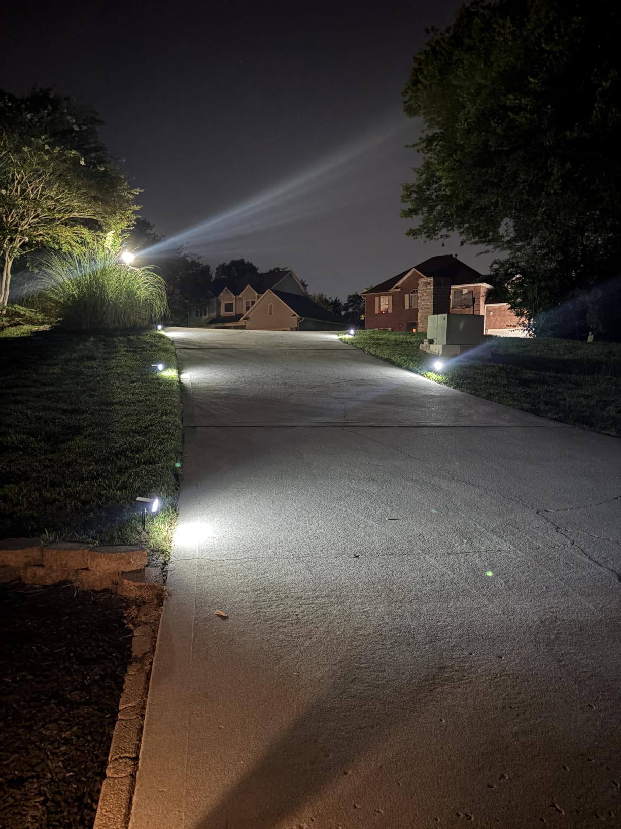 Solar Spot Lights Outdoor Waterproof 4 Pack IP65, 63 LED 3 Lighting Modes Spotlights for Yard Garden House Garage Pathway Customer Review Solar Spot Lights Outdoor Waterproof 4 Pack IP65, 63 LED 3 Lighting Modes Spotlights for Yard Garden House Garage Pathway - Customer Photo 3