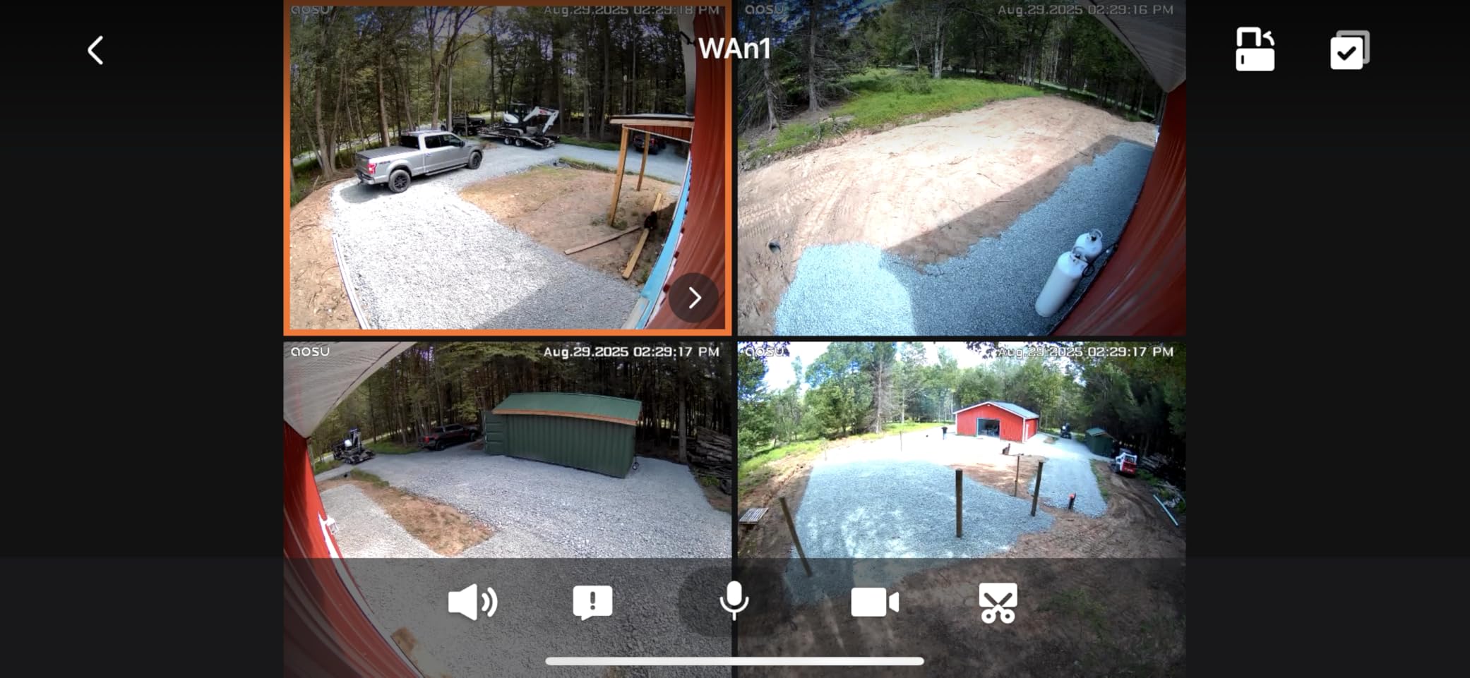 AOSU 3K/5MP Solar Security Cameras Outdoor Wireless, Ultra HD Video Home Security System 4-Cam Kit with 166° Ultra Wide Angle, Cam-to-Cam Sync, Color Night Vision, Spotlight & Siren, No Monthly Fees - Customer Photo 1