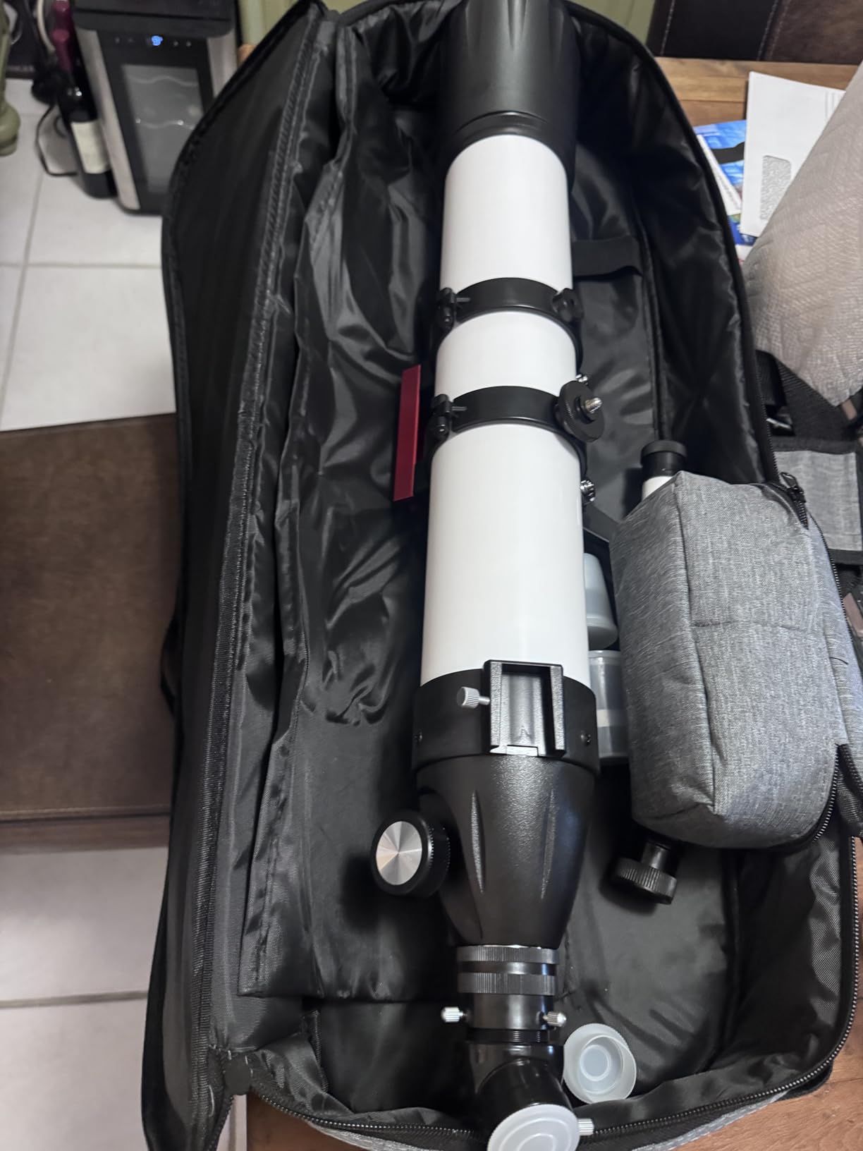 Dianfan Telescope, 90mm Aperture 800mm Telescopes for Adults Astronomy, Portable Professional Refractor Telescope for Beginners, with Stainless Tripod & Phone Adapter, Carry Bag customer photo 1