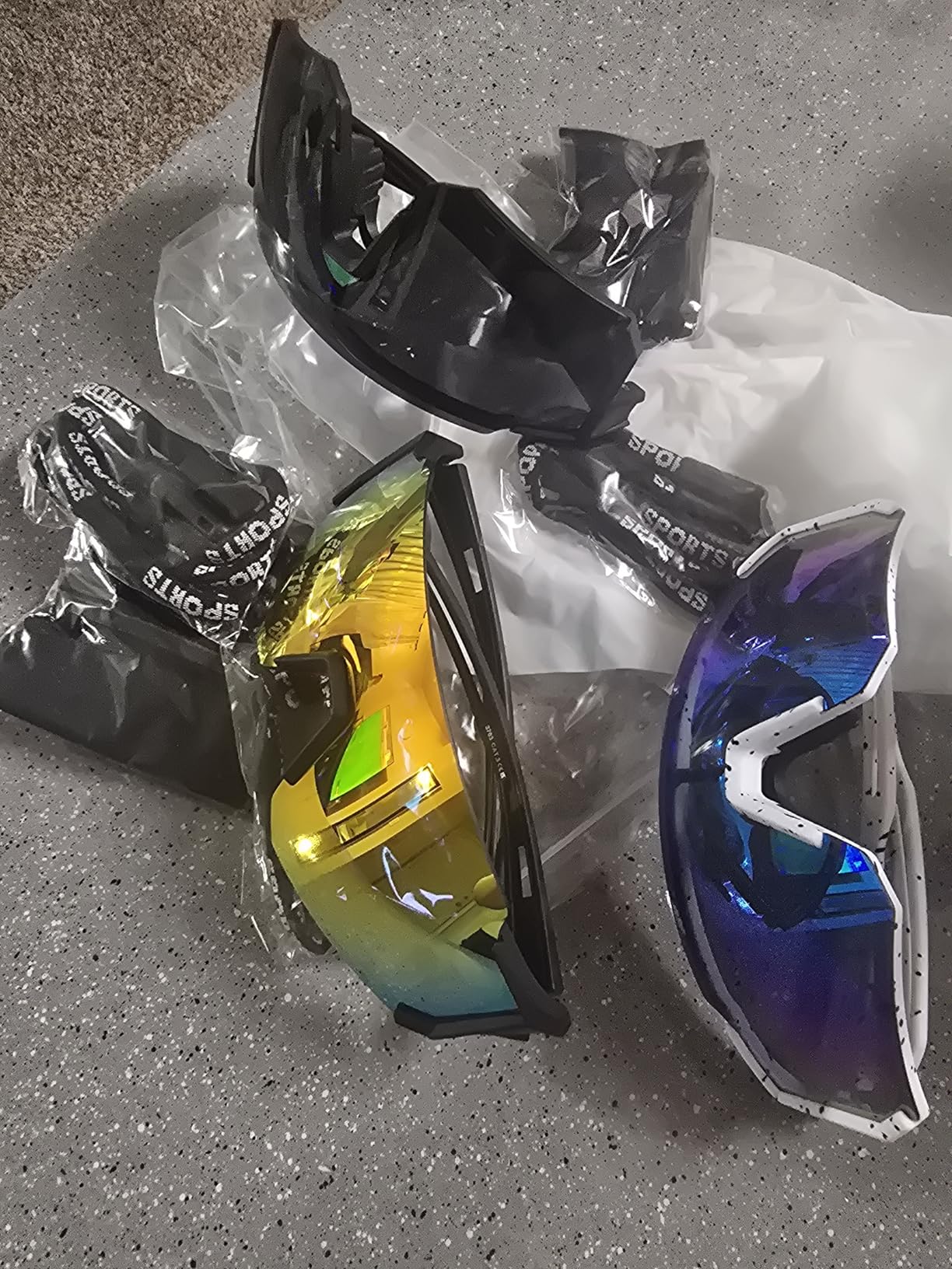 Polarized Sport Sunglasses for Men and Women, Lightweight TR90 Sun Glasses with UV Protection for Cycling Running Customer Review Polarized Sport Sunglasses for Men and Women, Lightweight TR90 Sun Glasses with UV Protection for Cycling Running - Customer Photo 2