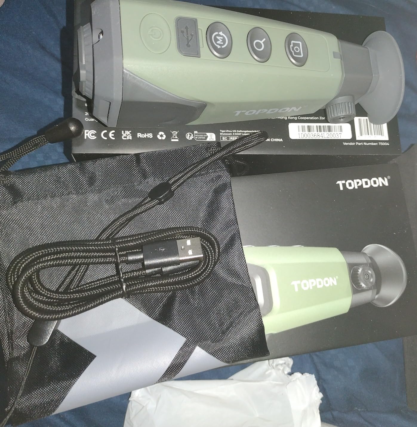 TOPDON TS004 Thermal Imaging Monocular, 320 x 240 TISR 256 x 192 IR Resolution, Supported Wireless Connection, 13mm 50Hz Thermal Night Vision with 11h Battery Life, IP67 Monocular for Hunting - Customer Photo 1