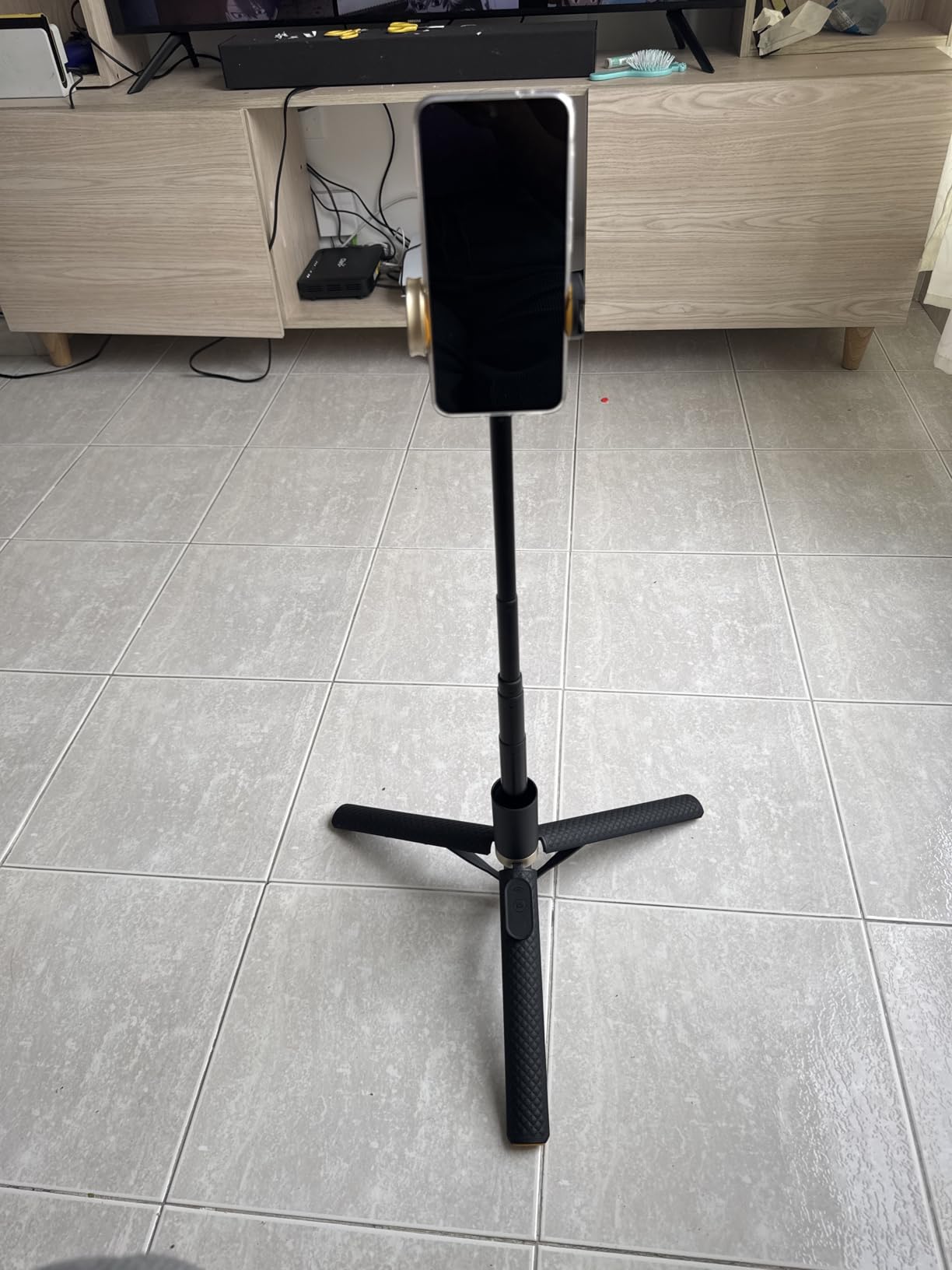 Phone Tripod & Selfie Stick with Remote, Portable, Lightweight for Video Recording Vlog, Extendable Travel Tripod Stand Compatible with iPhone Android, Black, 62