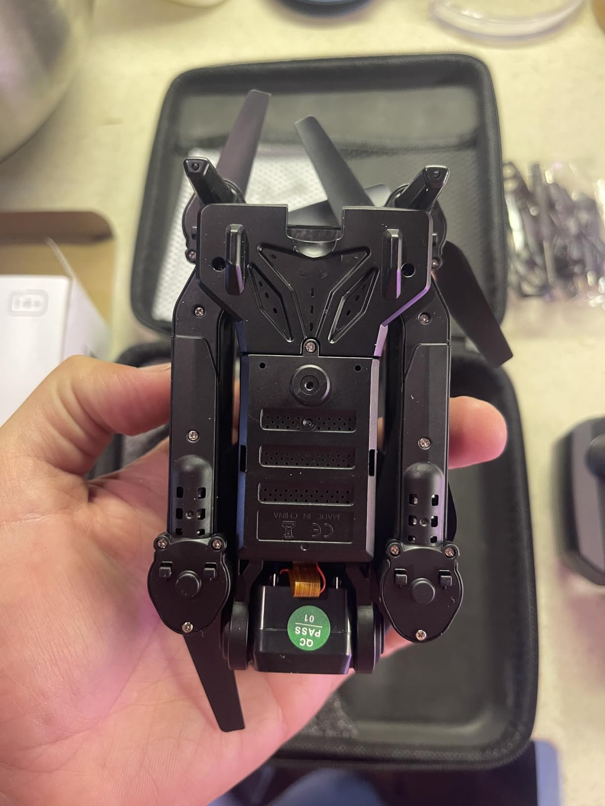 Drone with 1080P Camera - Foldable Remote Control Quadcopter with Voice Gesture Control, 3D Flip, One Key Start, Emergency Stop, 2 Batteries, Easier to use, Toy for Kids Adult Beginners - Customer Photo 2