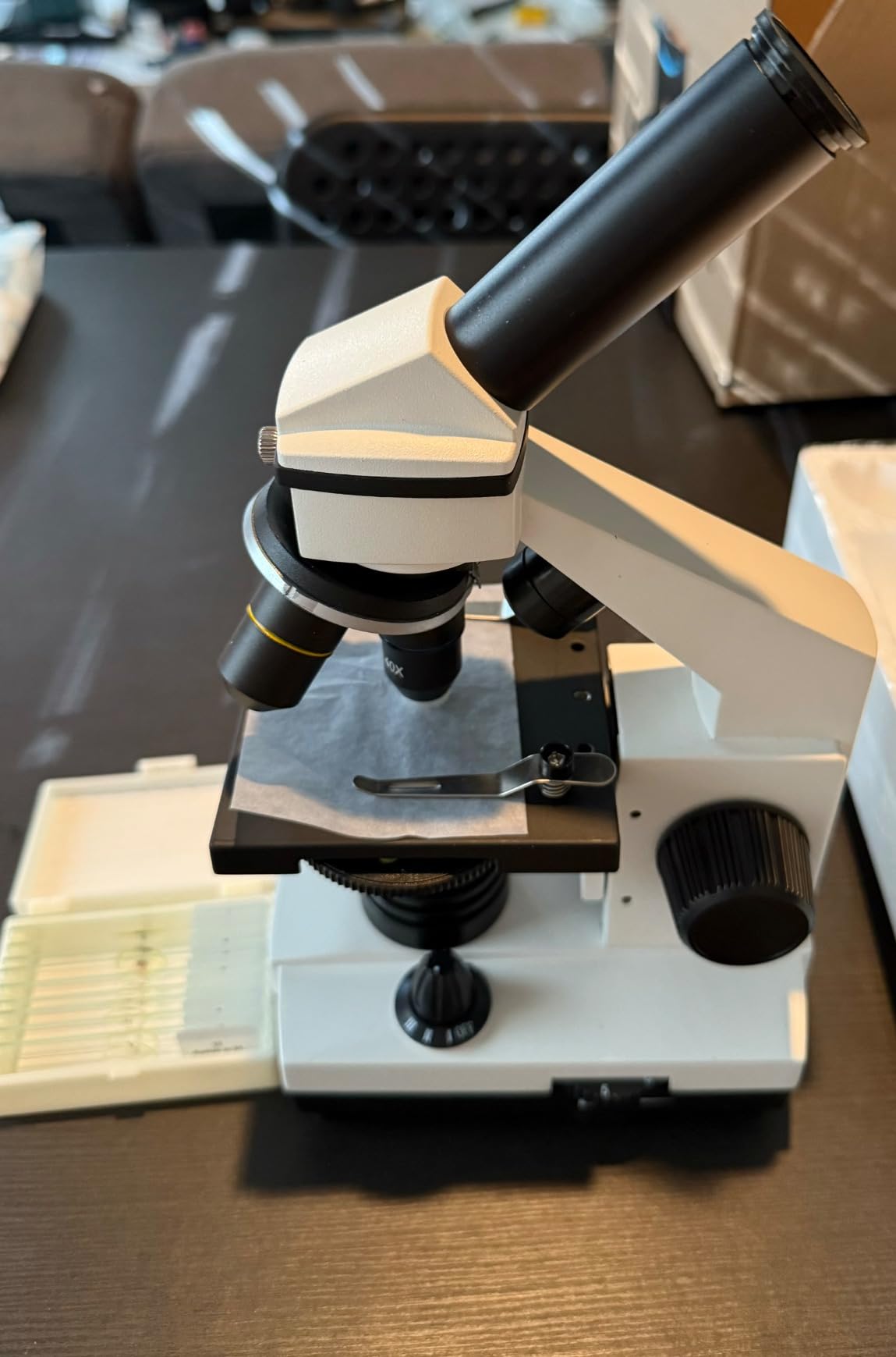 Microscope for Adults Professional - Compound Microscope for Kids 8-12, 100X-2000X Kids Microscope Kit with Prepared Microscope Slides customer photo 1