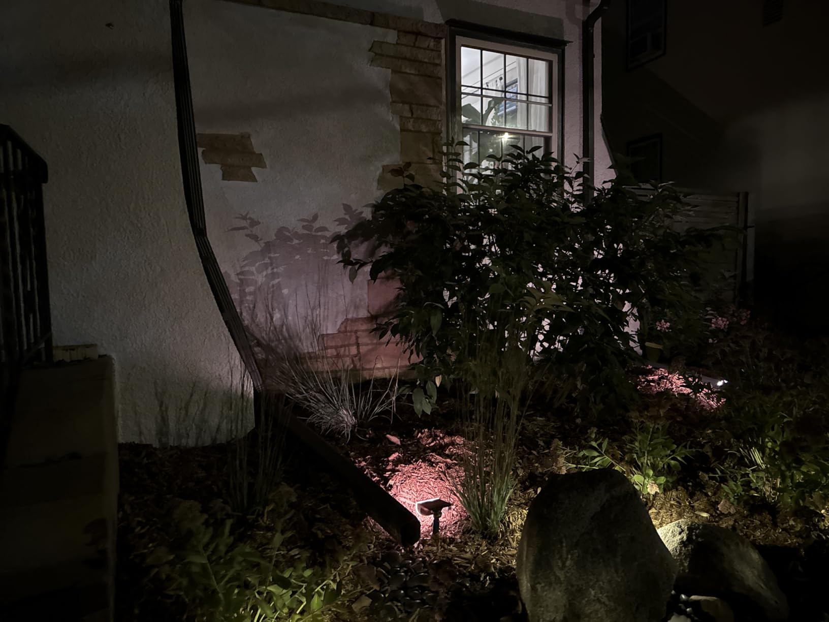 Linkind Smart Solar Spot Lights Outdoor SL5C, Solar Lights Outdoor Spotlight Color Changing APP/Voice Control Landscape Lighting, IP67 Halloween Decorations for Yard, Garden, Pathway(2 Pack) Customer Review Linkind Smart Solar Spot Lights Outdoor SL5C, Solar Lights Outdoor Spotlight Color Changing APP/Voice Control Landscape Lighting, IP67 Halloween Decorations for Yard, Garden, Pathway(2 Pack) - Customer Photo 2