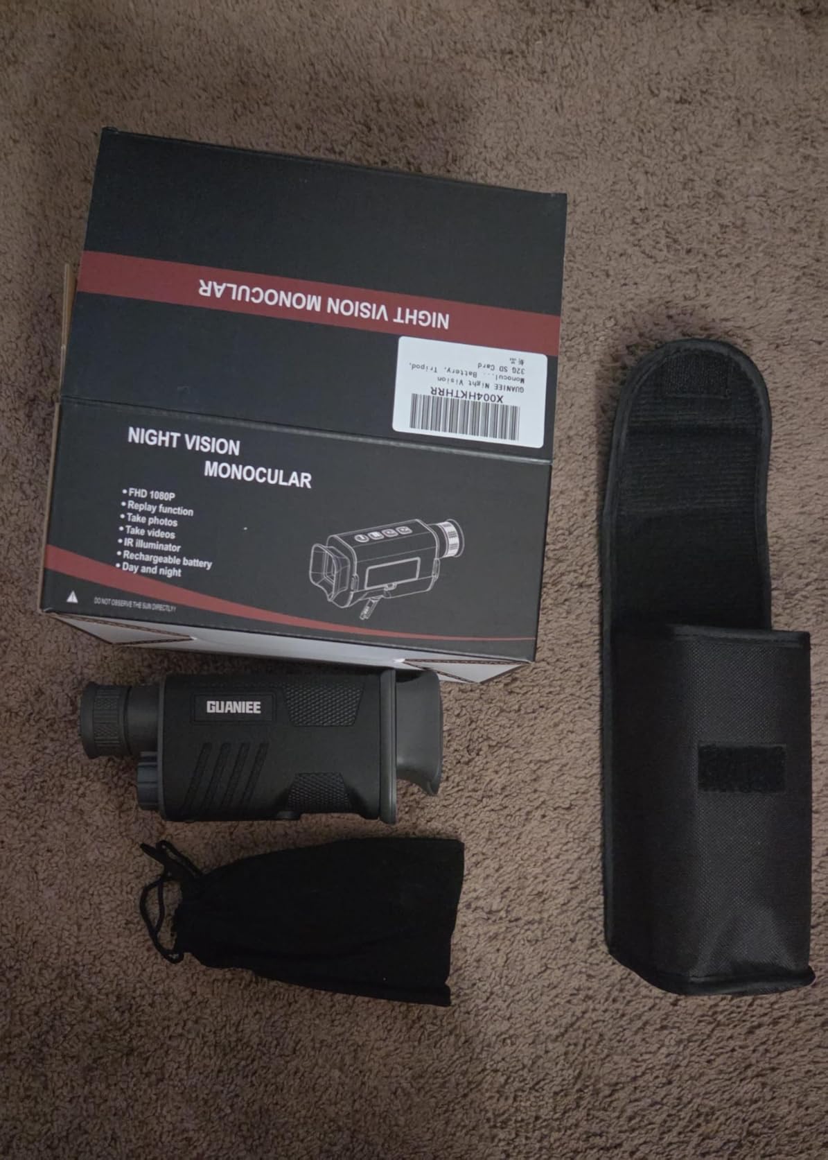 Night Vision Monocular 4K Digital Infrared Night Vision with 2