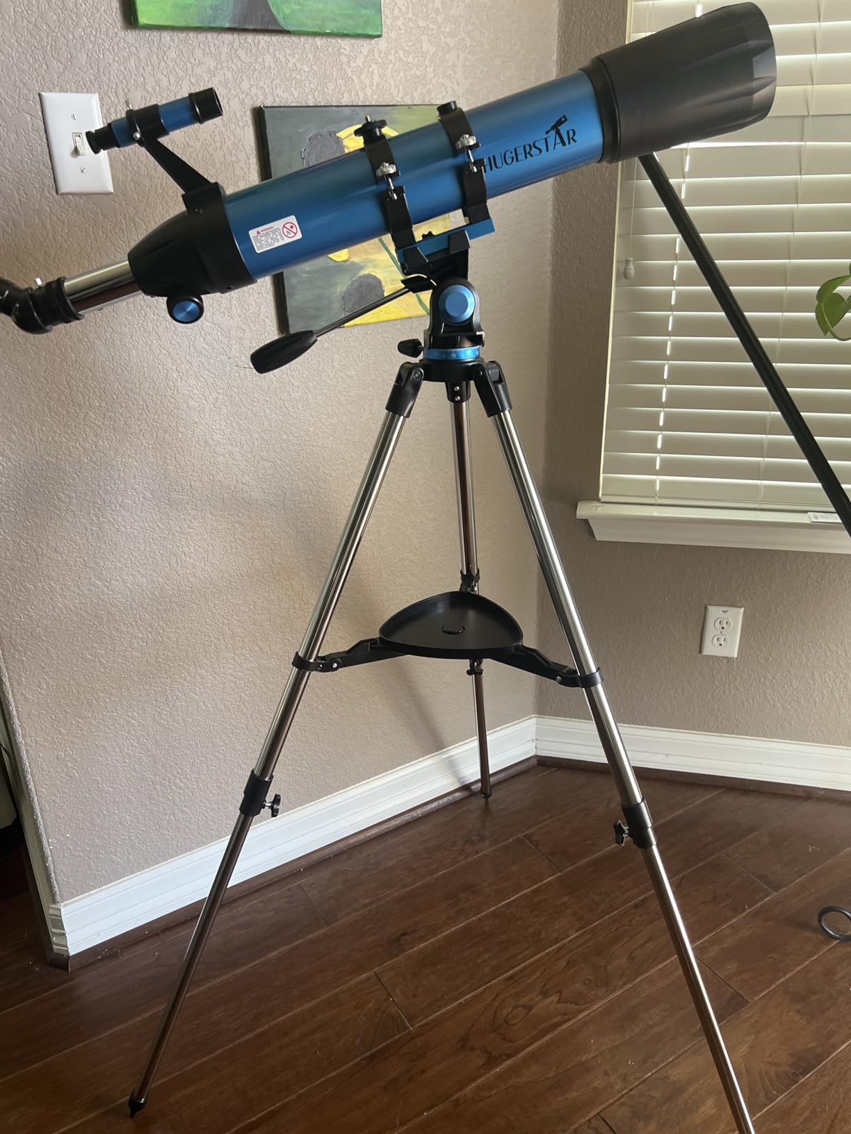HUGERSTAR Telescope, 90mm Aperture 800mm Professional Portable Refractor Telescope for Adults High Powered Astronomy Beginners customer photo 2