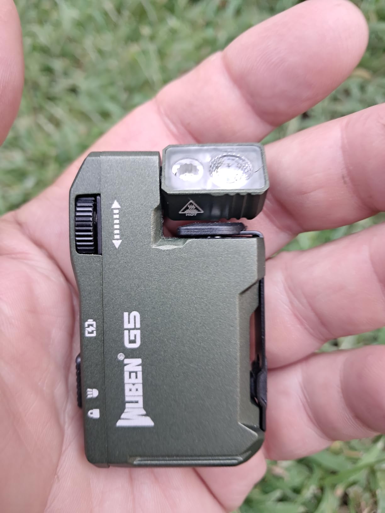 WUBEN G5 Rechargeable EDC Flashlight, Mini Flat Bright Pocket Flashlight customer photo 2