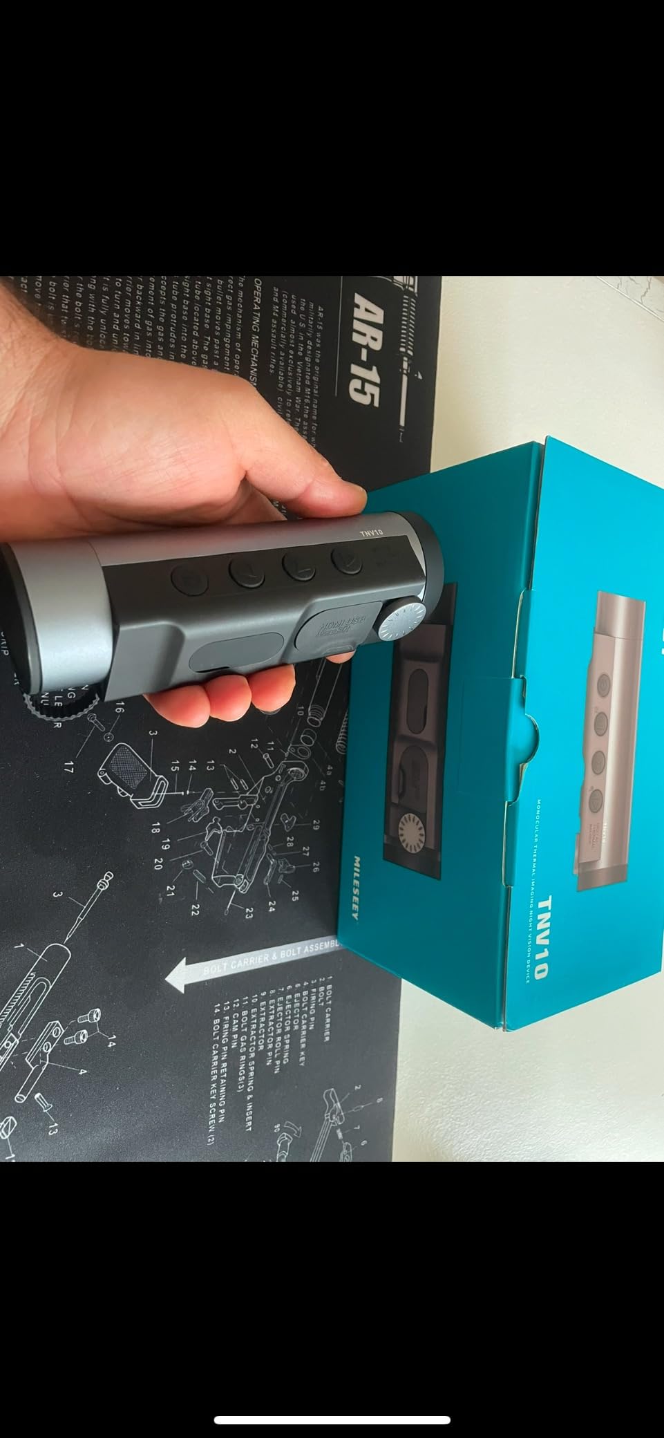 MiLESEEY TNV10 PRO 320x240 IR Resolution Thermal Monocular, 13mm 50Hz Aircraft Mg-Al Alloy Handheld Thermal Camera, Night Vision Imager, Hot Spot Tracking customer photo 2