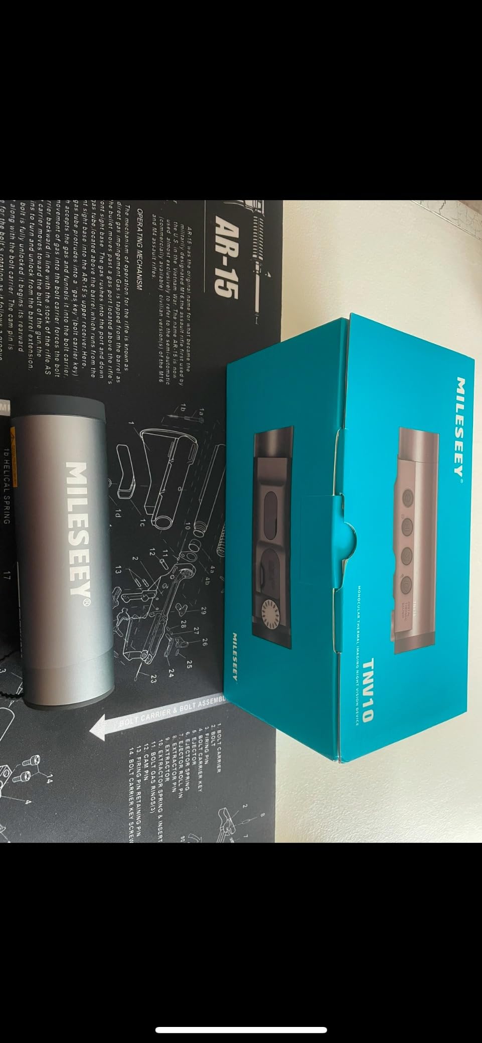 MiLESEEY TNV10 PRO 320x240 IR Resolution Thermal Monocular, 13mm 50Hz Aircraft Mg-Al Alloy Handheld Thermal Camera, Night Vision Imager, Hot Spot Tracking - Customer Photo 3