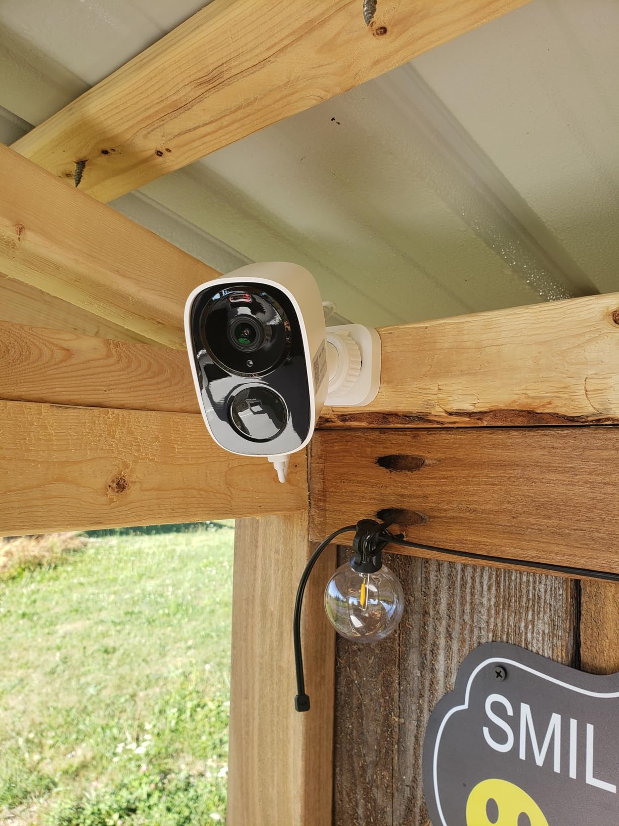 2025 Upgraded 2K Security Cameras Wireless Outdoor, Free Cloud Storage & Local SD Card Support, 1-6 Months Battery Life, Waterproof, 2-Way Talk, AI Motion Detection Spotlight Siren Alarm Camera Customer Review 2025 Upgraded 2K Security Cameras Wireless Outdoor, Free Cloud Storage & Local SD Card Support, 1-6 Months Battery Life, Waterproof, 2-Way Talk, AI Motion Detection Spotlight Siren Alarm Camera - Customer Photo 1