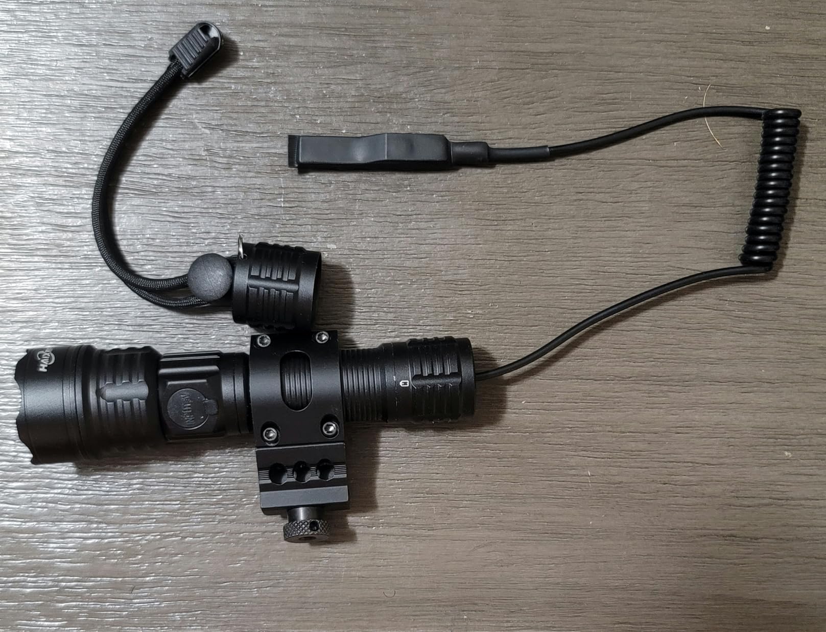 Tactical Flashlight Type-C USB Rechargeable 6000 lumens Zoomable LED Waterproof flashlights with Pressure Switch Picatinny Rial Light - Customer Photo 3