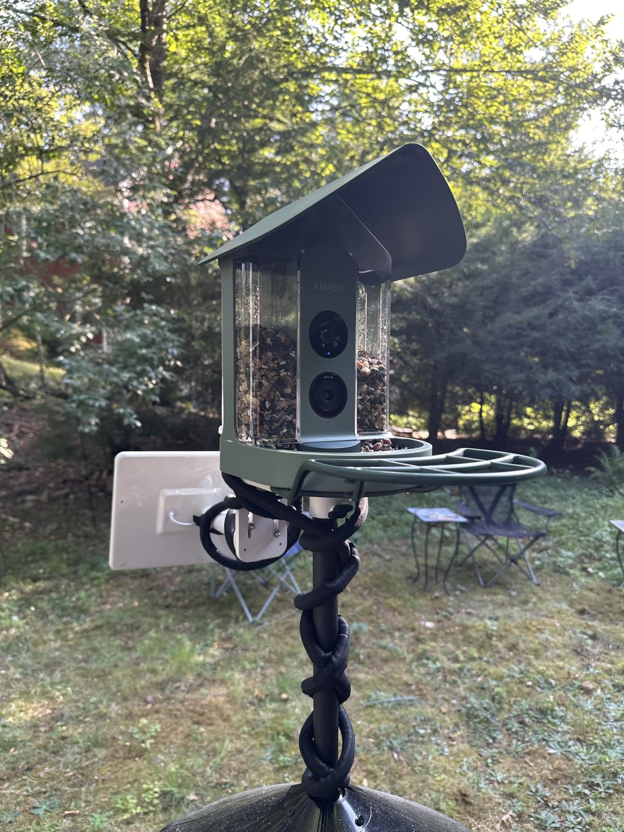 Beako™ Smart Bird Feeder with 4K Camera Solar Powered for Outdoors - Ultra HD Live Stream, Enhanced AI Identification 10,000+ Bird Species, Real-Time Motion Detection, Easy Setup & Refilling - Customer Photo 1