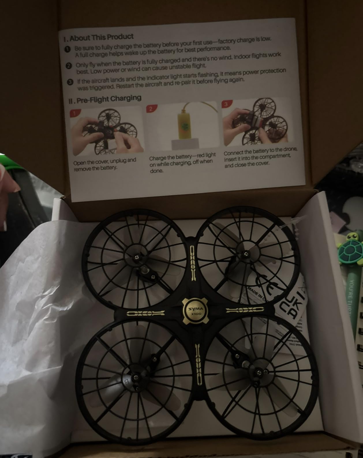 SYMA Drone for Kids 8-12 with Automatic Obstacle Avoidance, 20 Mins Flight Time(2 Batteries), One-Key 360°Flips and Altitude Hold, Safe Flying Toys for Boys and Girls - Customer Photo 1