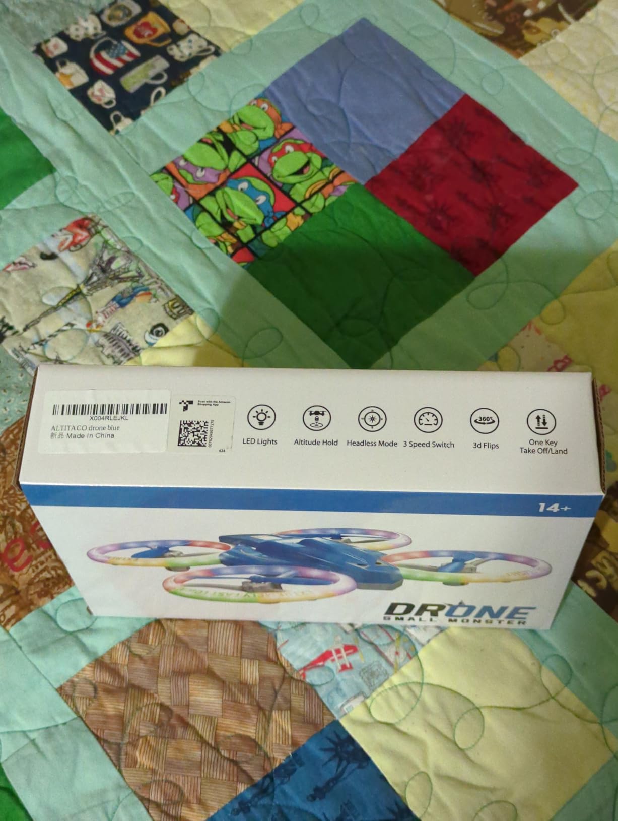 Drones for Kids With Cool Light, Kids Drone with 3D Flip, Altitude-Hold, Self-Rotation, Headless Mode, 3 Speed Modes, One-Click Take-off/Landing, Mini Drone for Christmas, Beginners, Indoor - Customer Photo 2
