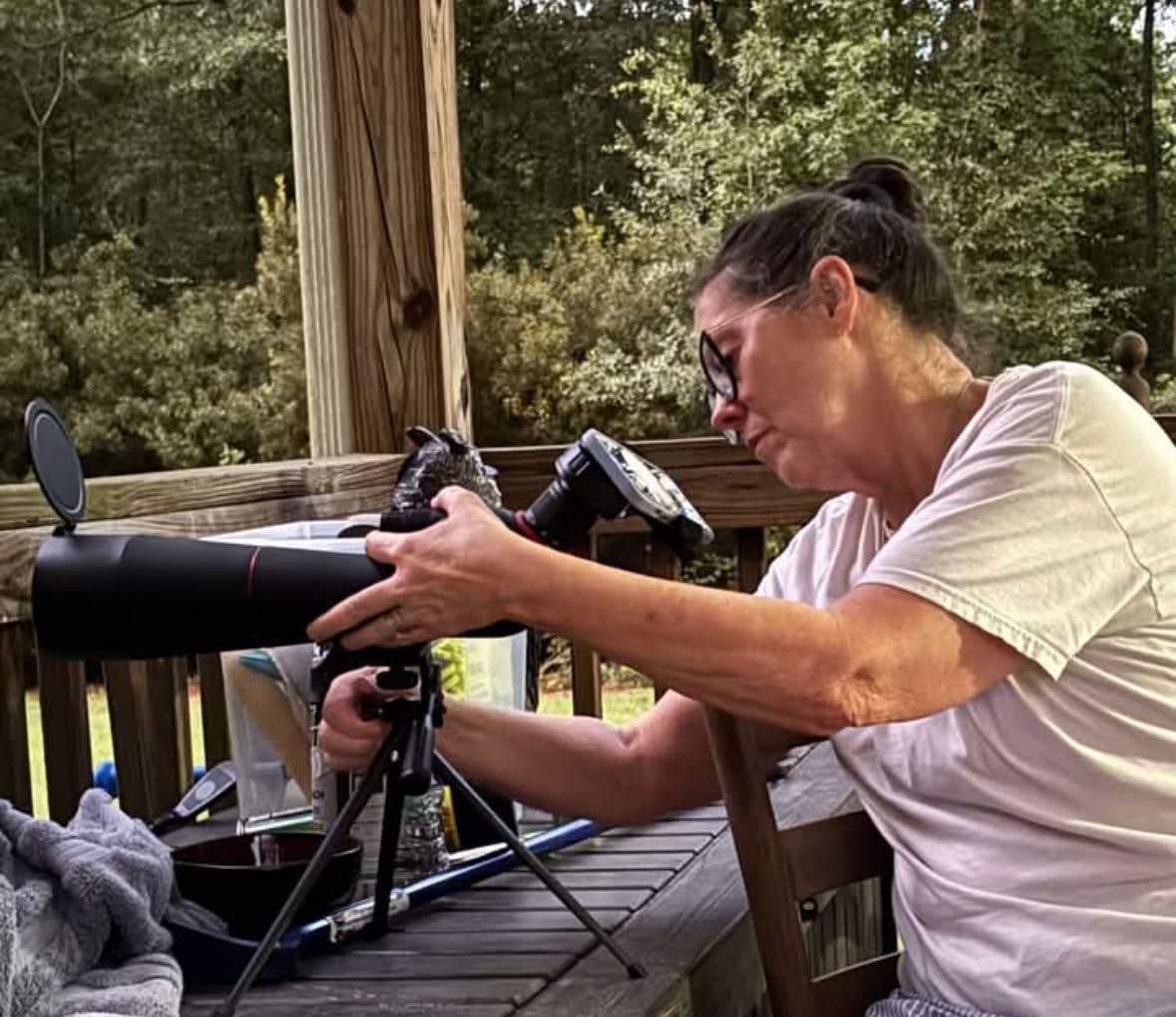 Gosky 20-60×85 Spotting Scope with Tripod - Phone Adapter, Dual Focusing Spotter Scope for Bird Watching, Wildlife Scenery (Black) - Customer Photo 1