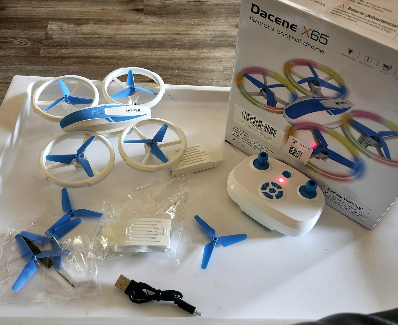 Mini Drone for Kids and Beginners with Fancy LED & Altitude Hold,Birthday Gift for Boys Girls,RC Drone with Propeller Protection,360°Flips,3 Speed Mode,Indoor Outdoor Mini Quadcopter Toy - Customer Photo 1