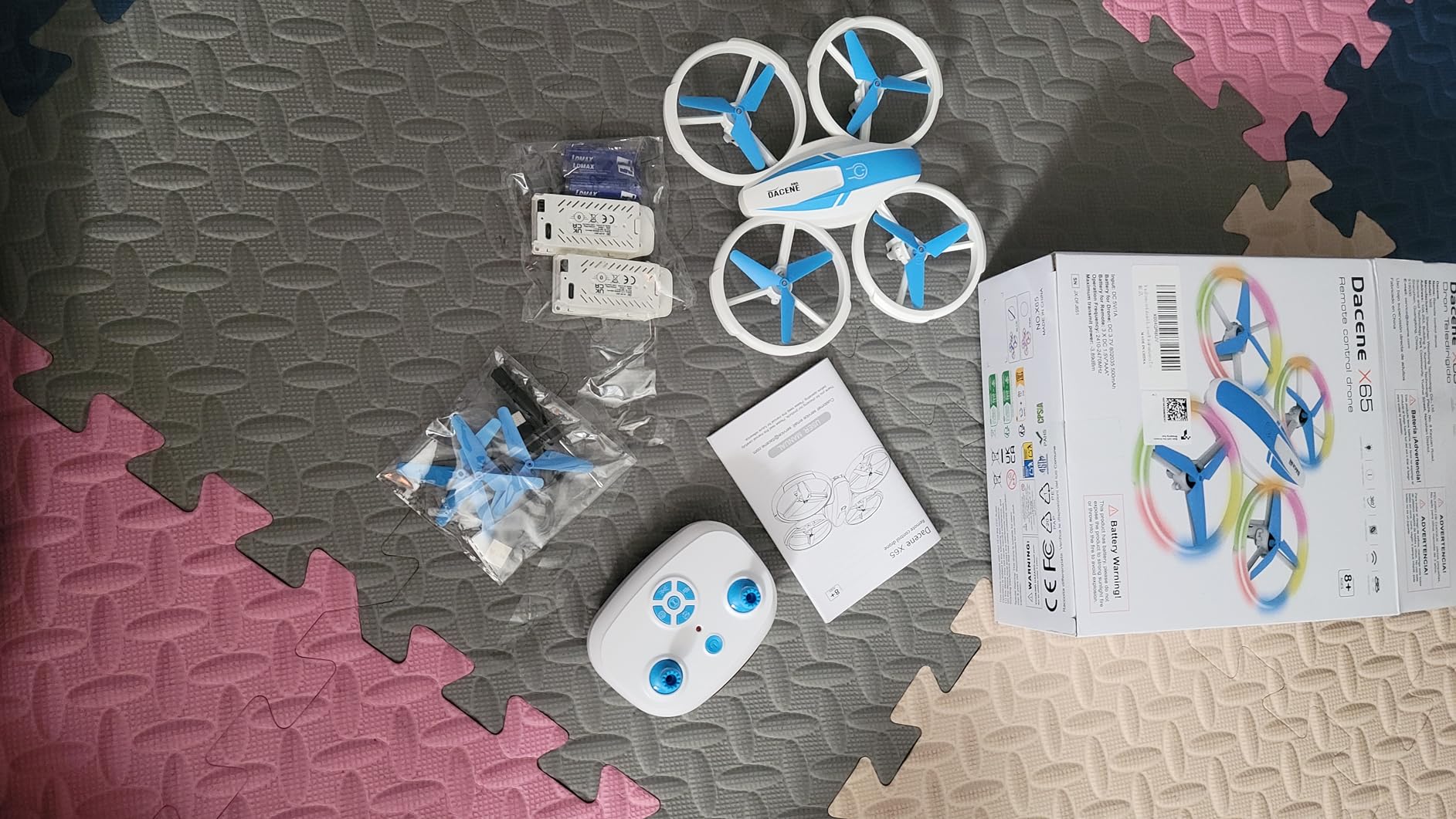 Mini Drone for Kids and Beginners with Fancy LED & Altitude Hold,Birthday Gift for Boys Girls,RC Drone with Propeller Protection,360°Flips,3 Speed Mode,Indoor Outdoor Mini Quadcopter Toy - Customer Photo 2