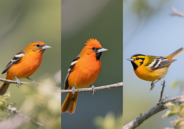 Birds With Orange Heads