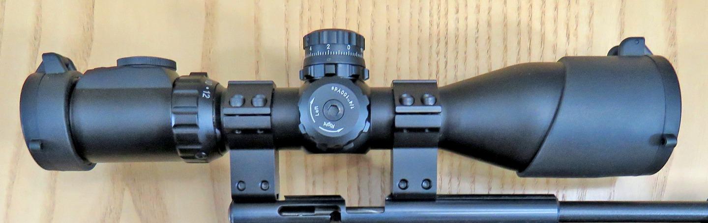 UTG 3-12X44 30mm Compact Scope, AO, 36-Color Mil-dot, Rings customer photo 2