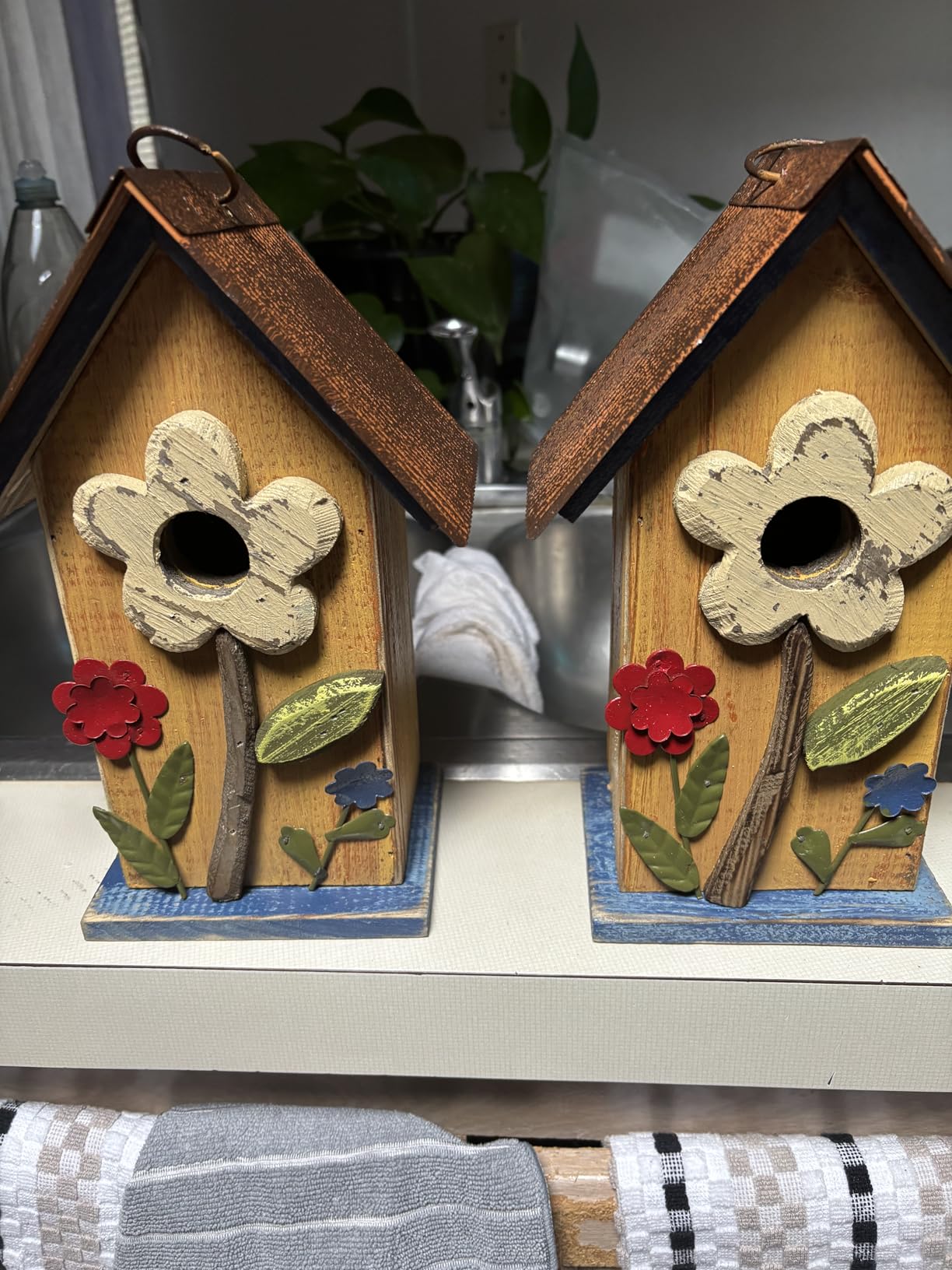 Glitzhome Bird Houses for Outside, 9.7