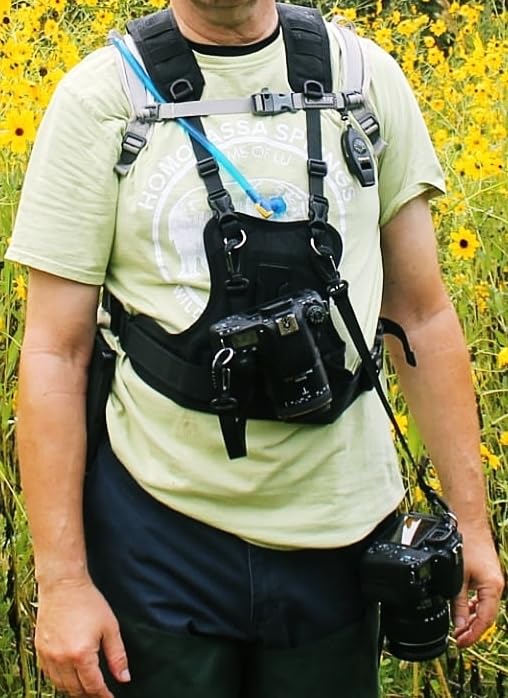 Nicama Camera Harness Carrier Chest Vest for 2 Cameras Canon Nikon Sony for Hiking Climbing Wedding Travel customer photo 1