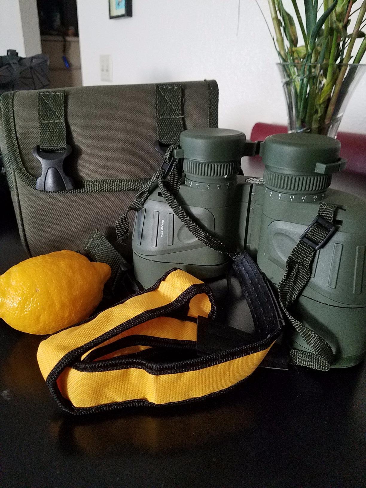 AOMEKIE 10x50 Waterproof Marine Binoculars with Rangefinder Compass BAK4 Prism FMC Lens customer photo 1