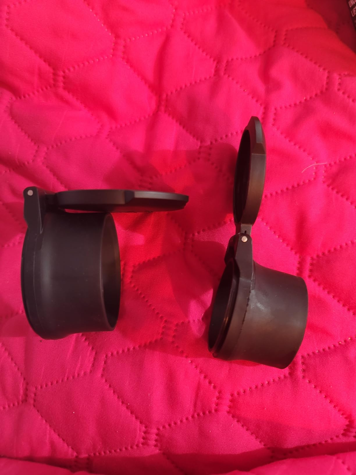 Vortex Optics Defender Riflescope Flip Caps | Eyepiece (E-10) & 50mm Objective Lens (O-50) | Stainless Steel Spring, Multiple Stop Positions customer photo 2