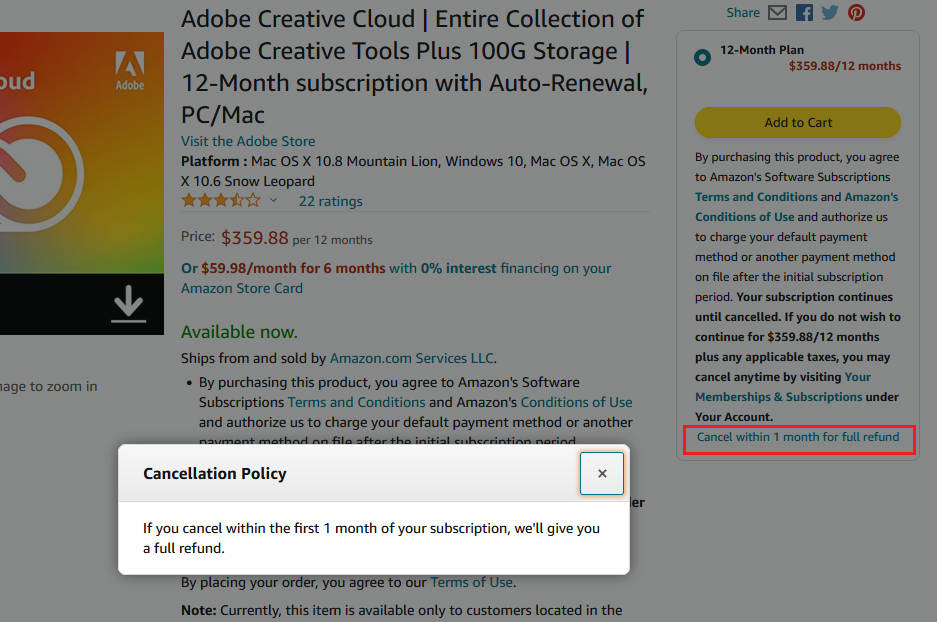 Adobe Creative Cloud Pro | 20+ creative apps plus 100GB Storage | 12-Month Subscription with Auto-Renewal | PC/Mac customer photo 1