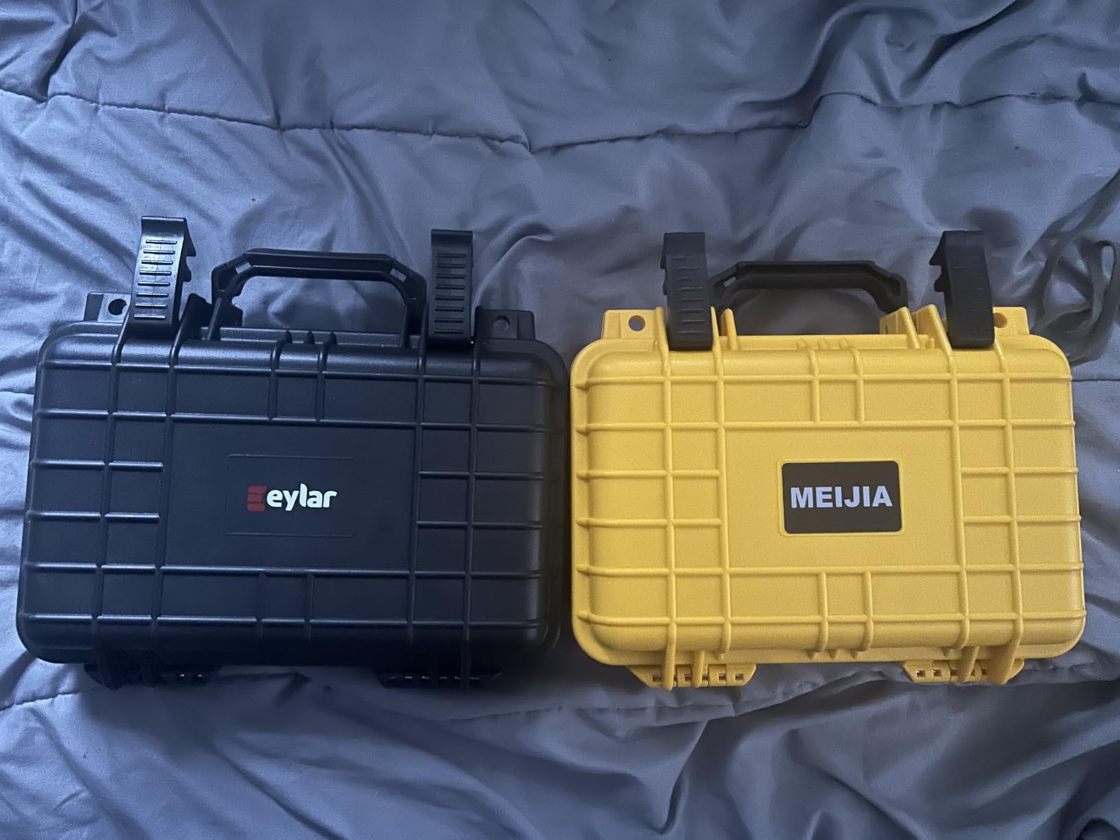 MEIJIA Portable All Weather Waterproof Protective Hard Case, Small Camera Case, Dry Case with Customizable Foam, Fit Use of Drones, Camera, Equipments (11.65