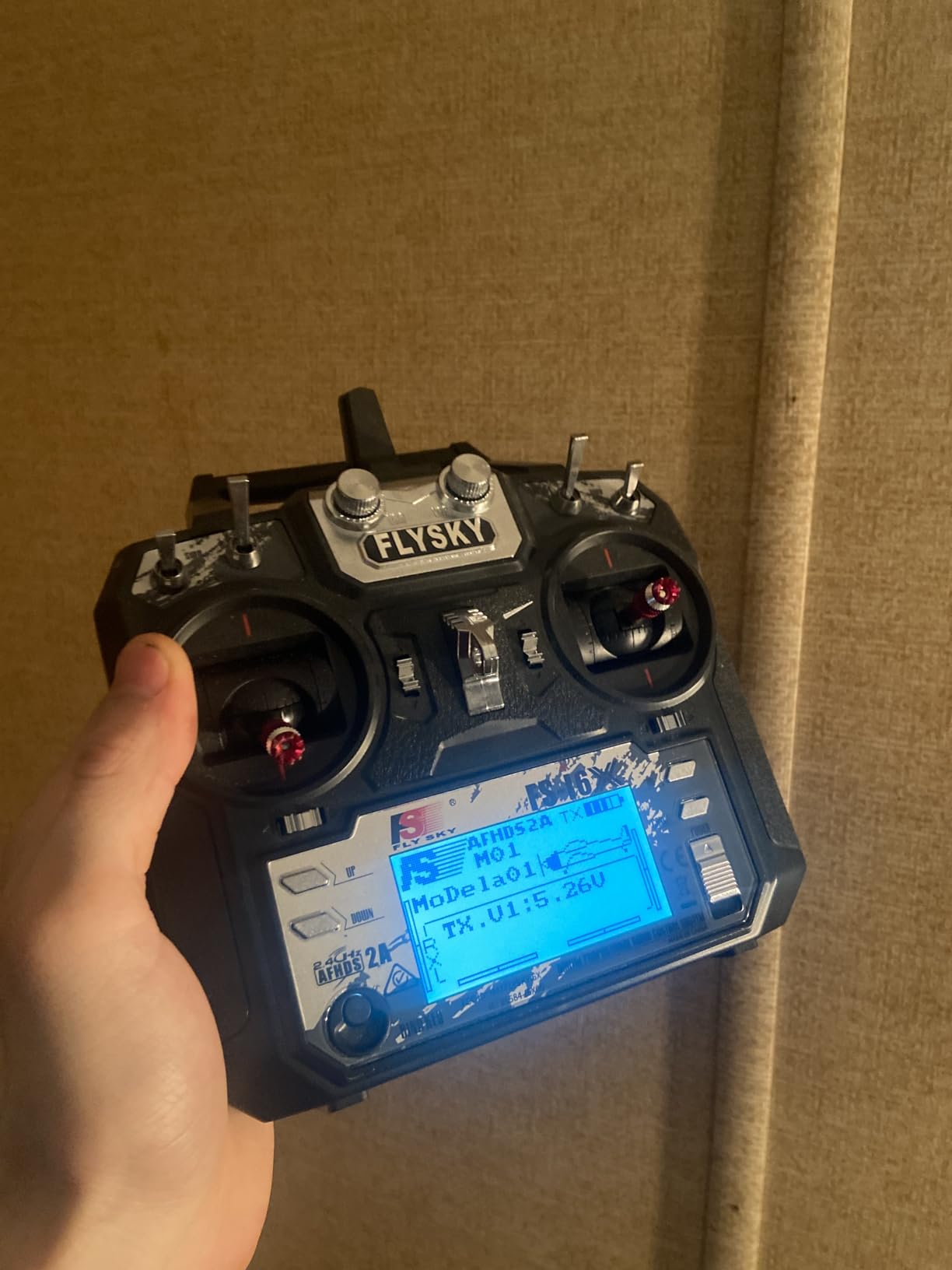 FLYSKY FS-i6X 10CH 2.4GHz RC Transmitter Controller with FS-iA6B Receiver Upgrade Cable for RC Boat Racing Drone (Mode 2) customer photo 1