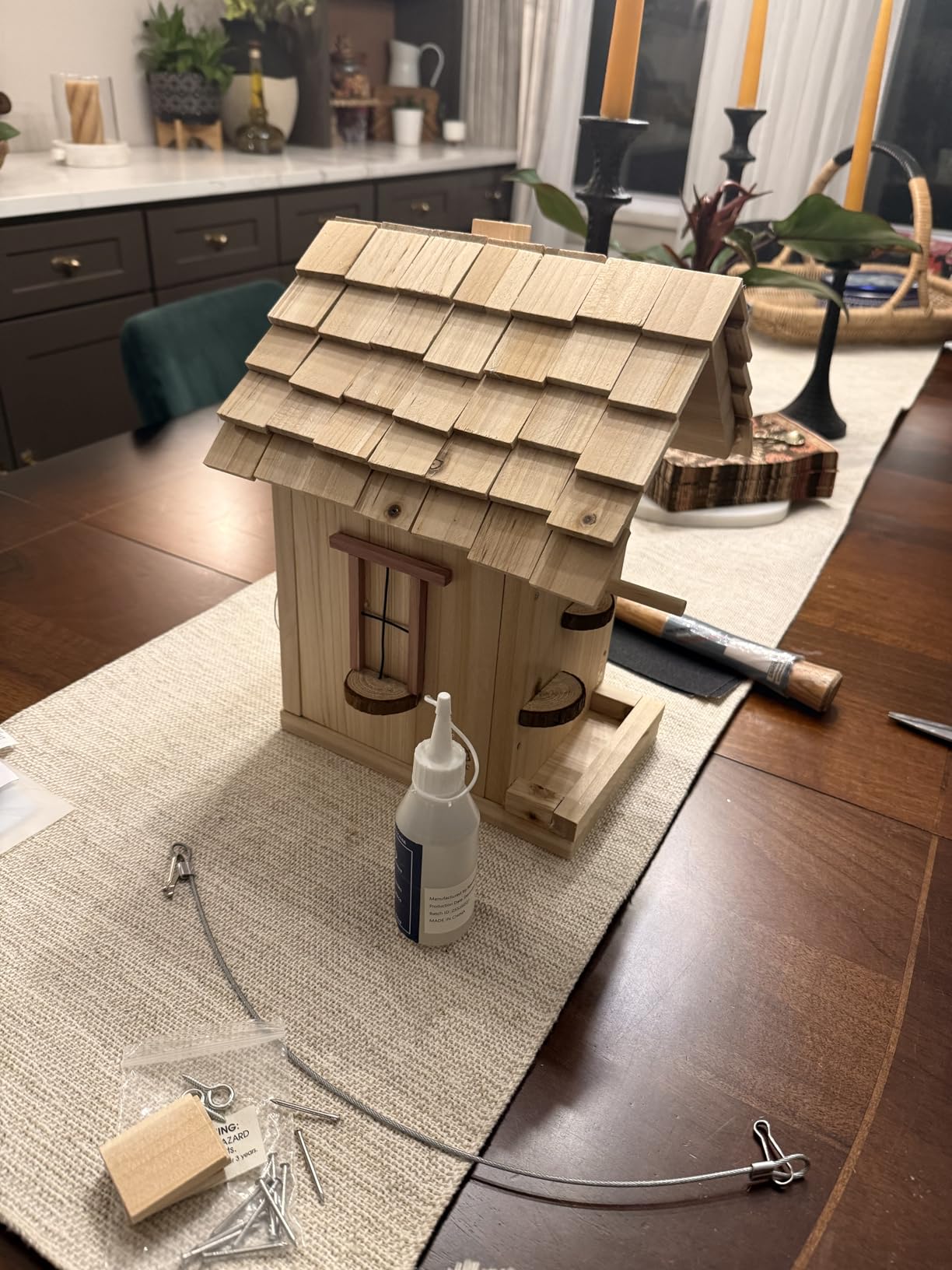 SparkJump Premium Wooden Bird House Kit - Build it Yourself Birdhouse - Woodworking Adult Crafts & DIY Bird House customer photo 2