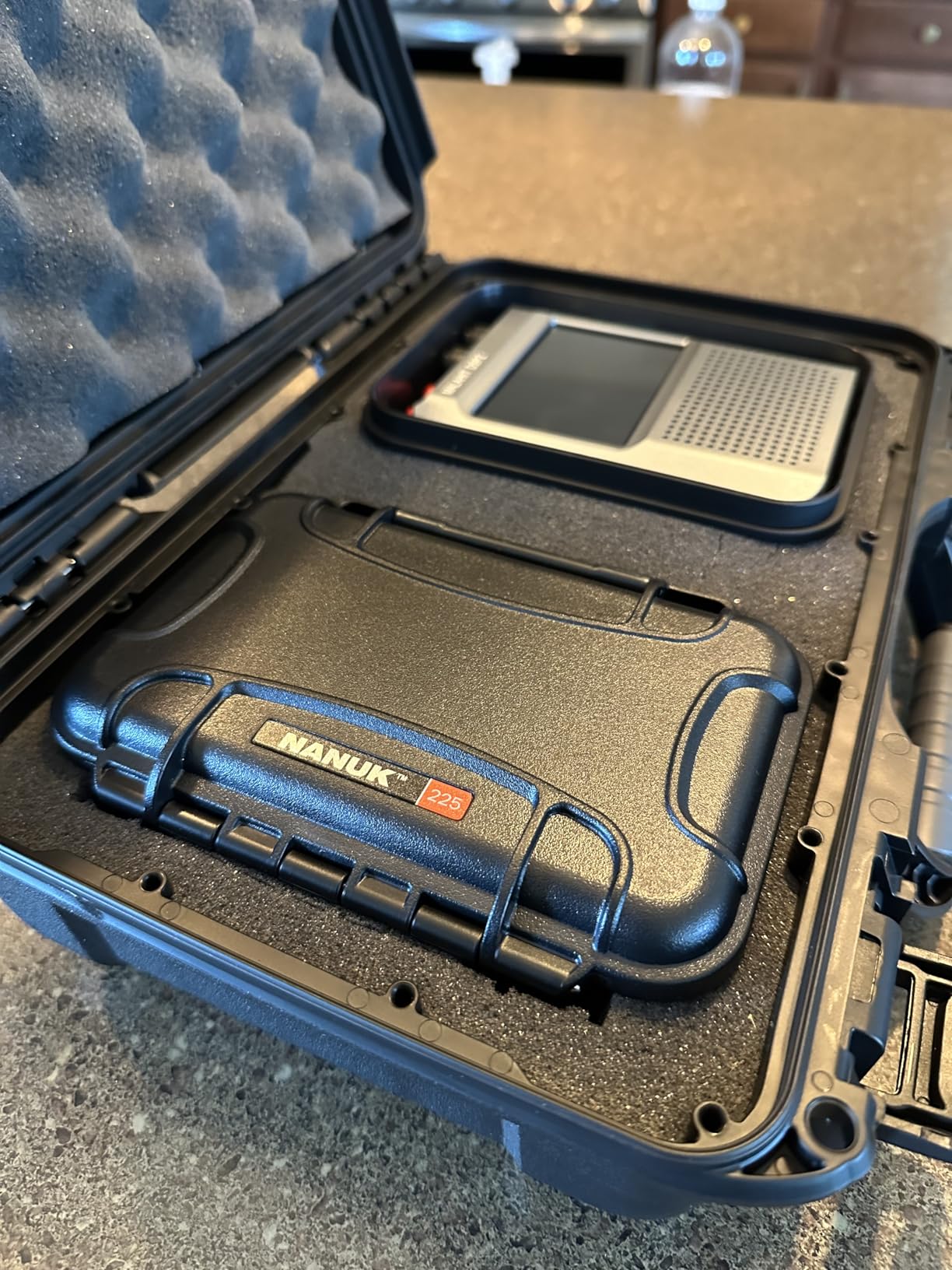 NANUK 909 Travel Hard Case with Customizable Cubed Foam - Waterproof Camera Case, 12.6
