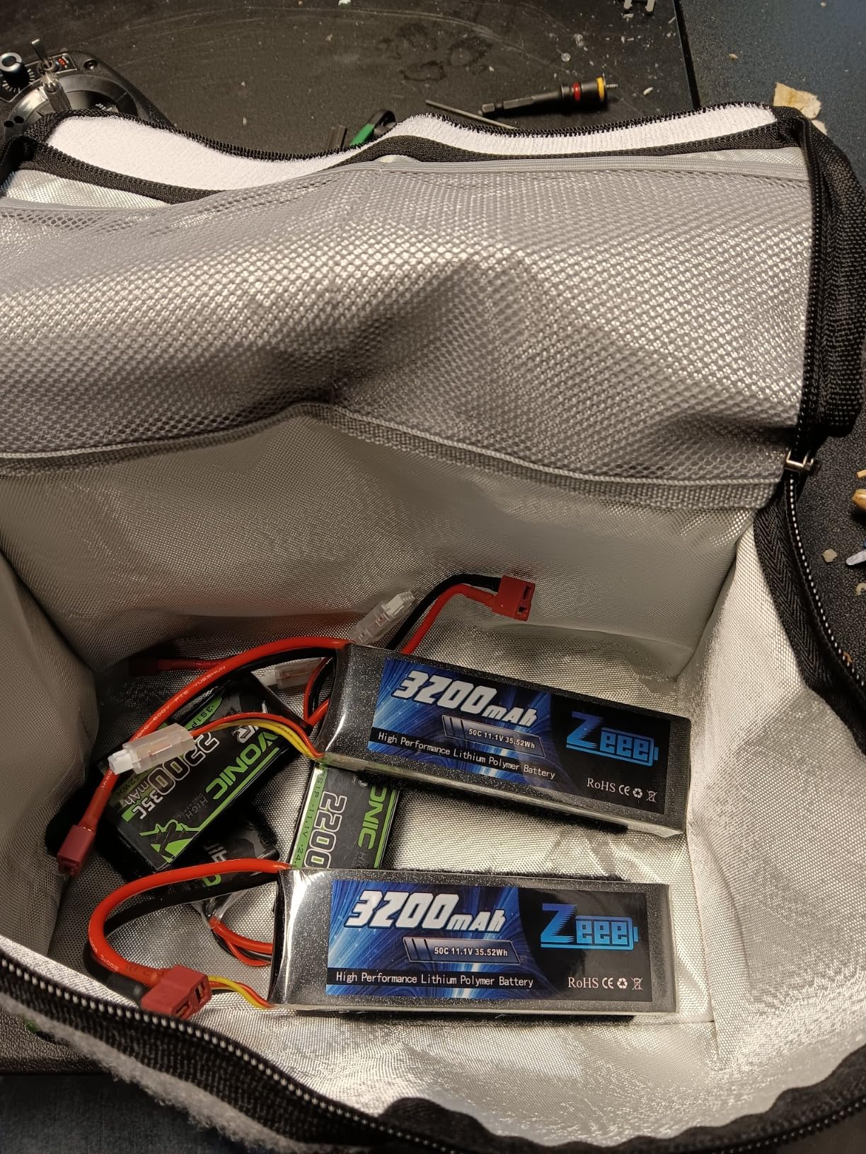 OVONIC 2S Lipo Battery 35C (Burst 70C) 2200mAh 7.4V Lipo Battery with Dean-Style T Connector for RC Airplane Helicopter Quadcopter FPV Racing Drone (2 Packs) customer photo 1
