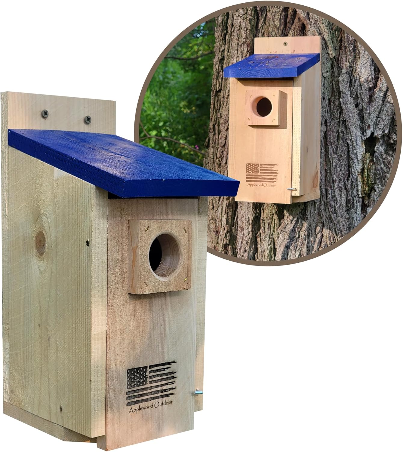 Applewood Outdoor Made in USA Rustic Cedar Bird House with Optional Camera (No Camera) customer photo 1