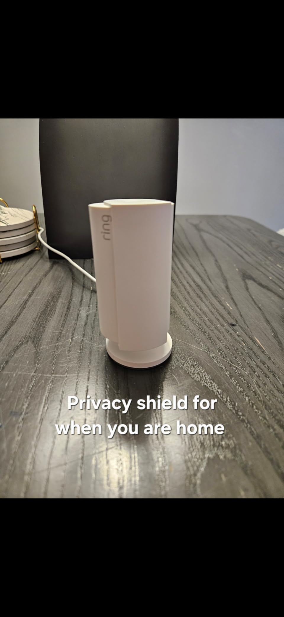 Ring Indoor Cam, Home or business security in 1080p HD video, White customer photo 2