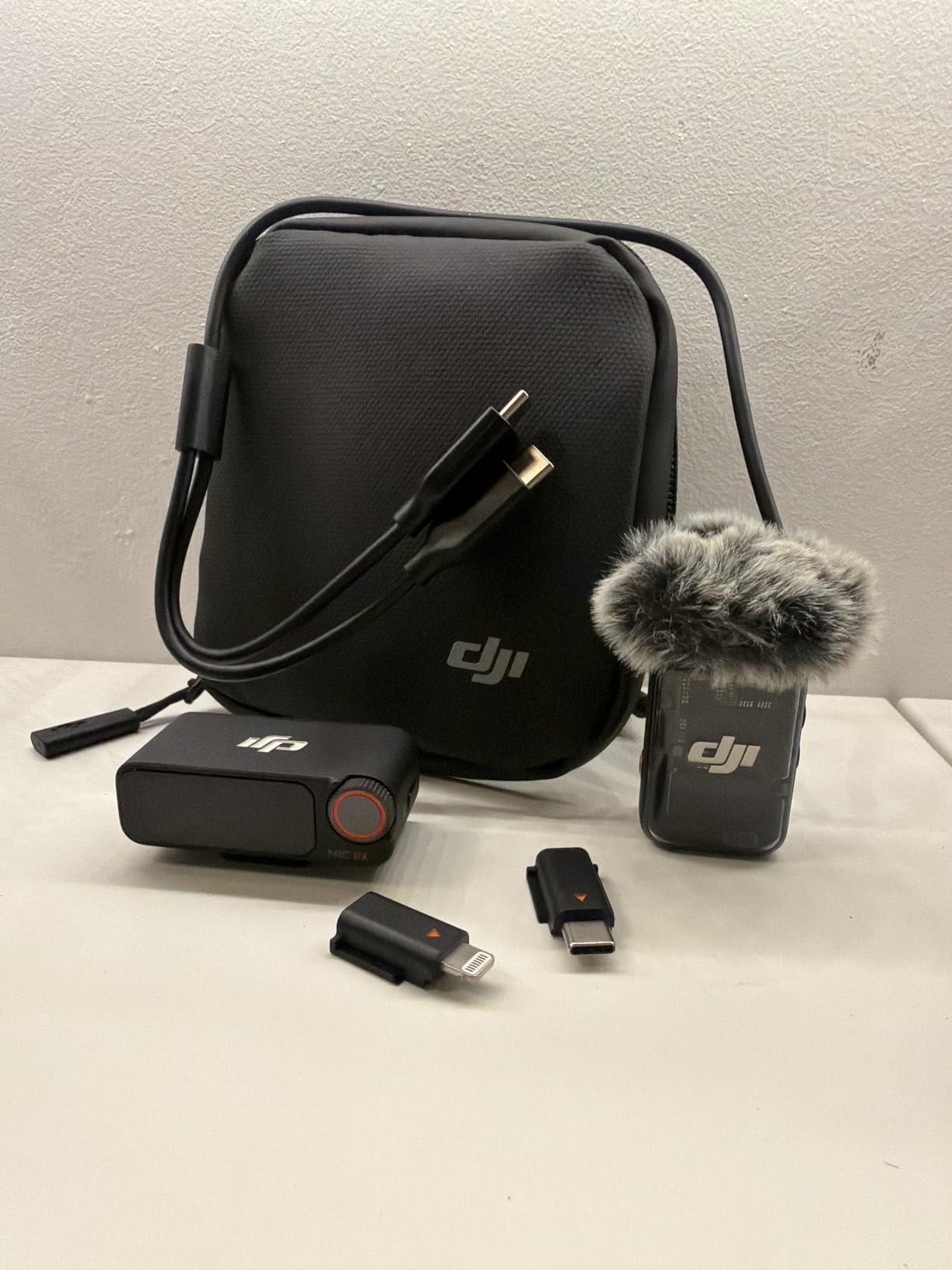 DJI Mic 2 (2 TX + 1 RX + Charging Case), All-in-one Wireless Microphone, Intelligent Noise Cancelling, 32-bit Float Internal Recording, 250m (820 ft.) Range, Microphone for iPhone, Android, Camera customer photo 1