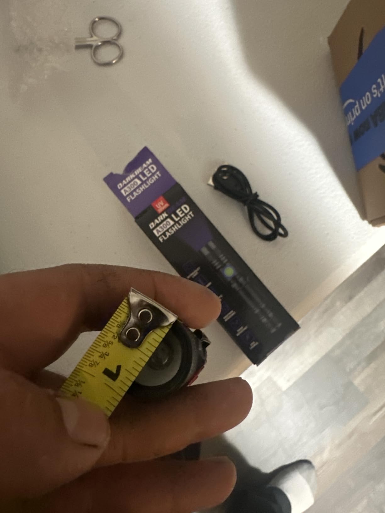 DARKBEAM UV Black Light Flashlight 395nm Ultraviolet Light, USB-C Rechargeable, Zoomable customer photo 2