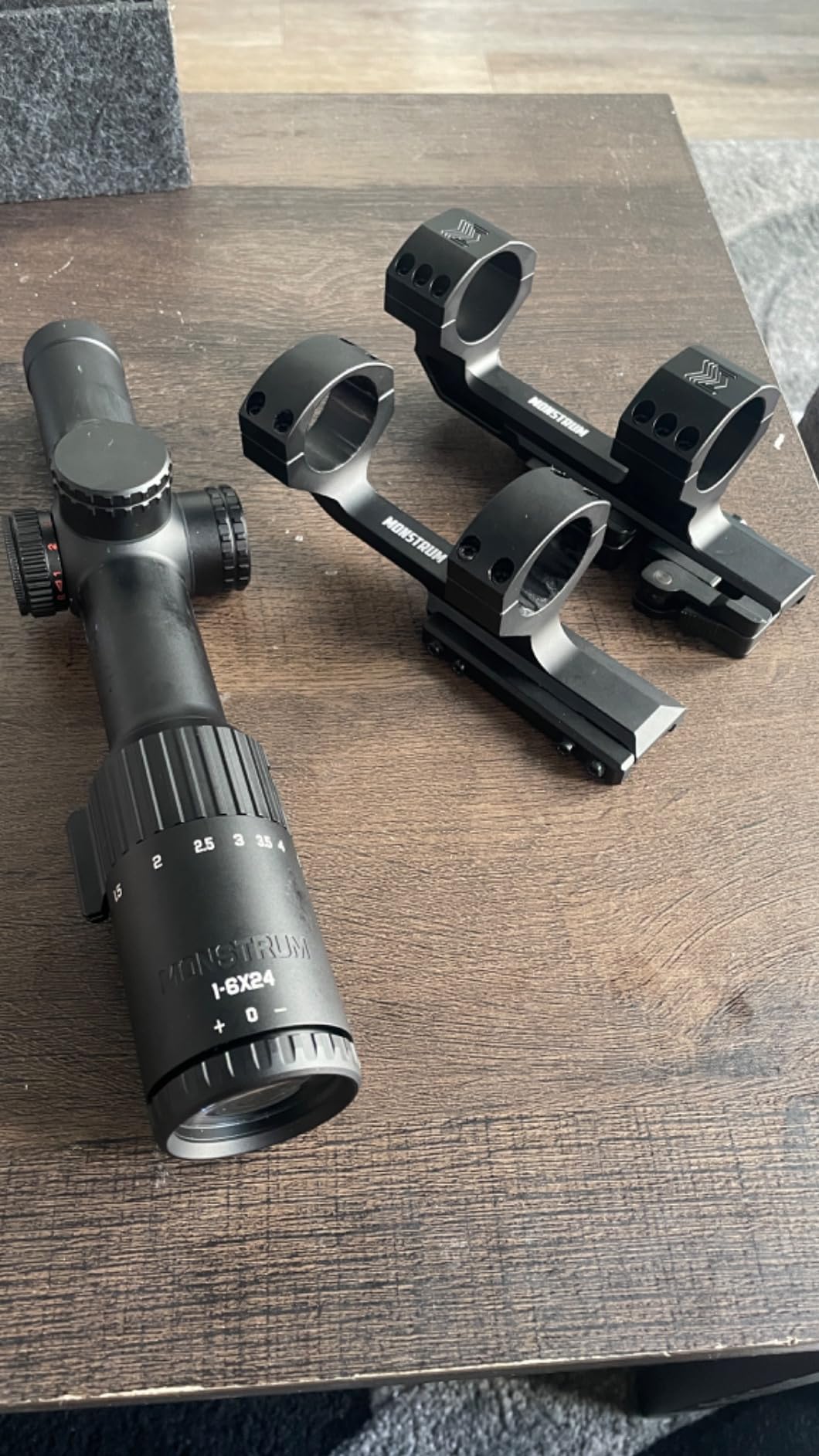 Monstrum Hypergrip Cantilever Scope Mount with Quick Release customer photo 2