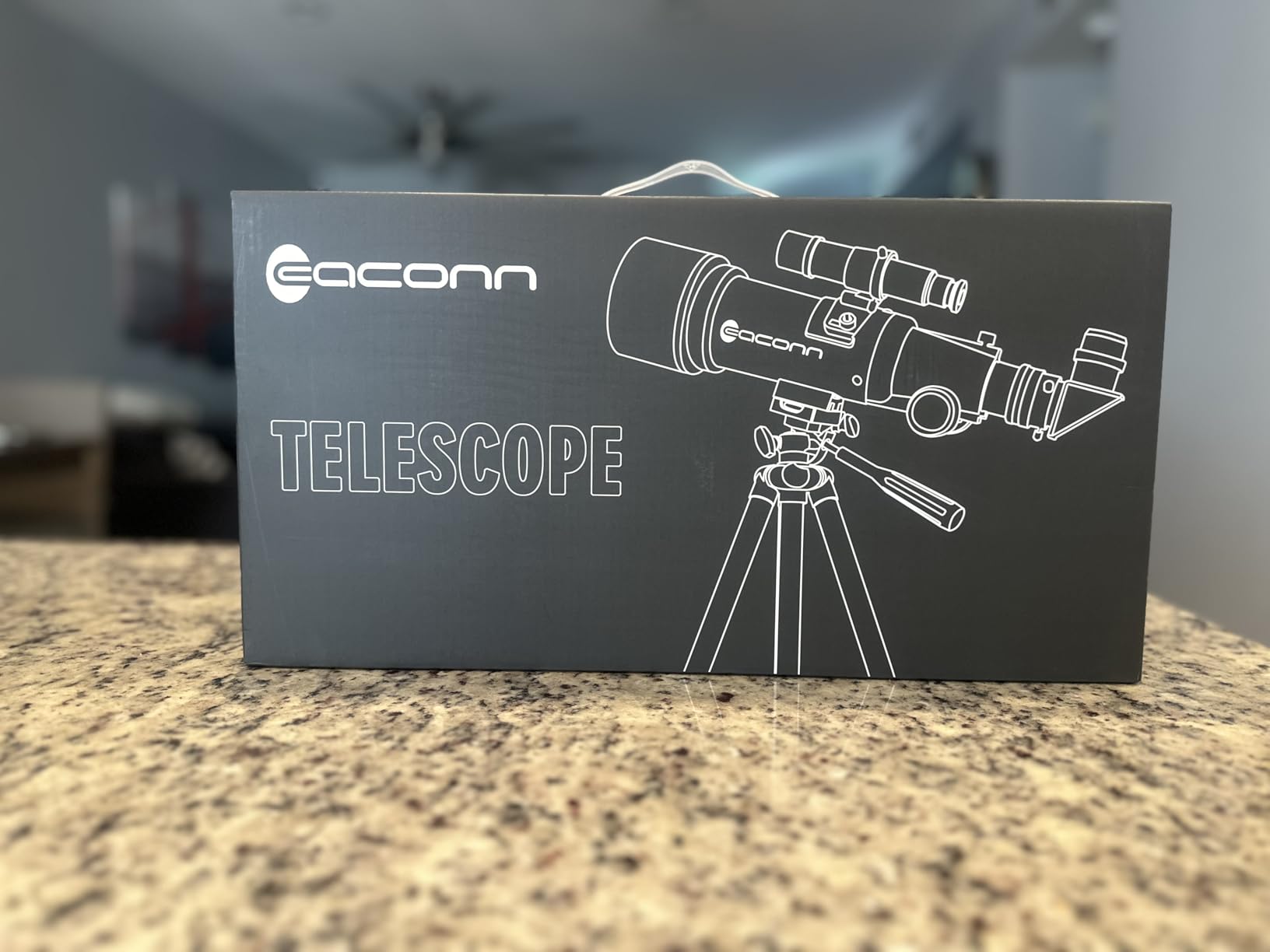Telescopes, Telescope for Kids and Adults Beginners, 70mm Aperture 400mm Focus Length Refractor Travel Telescope with AZ Mount for Observe The Moon and Landscape (White) customer photo 2