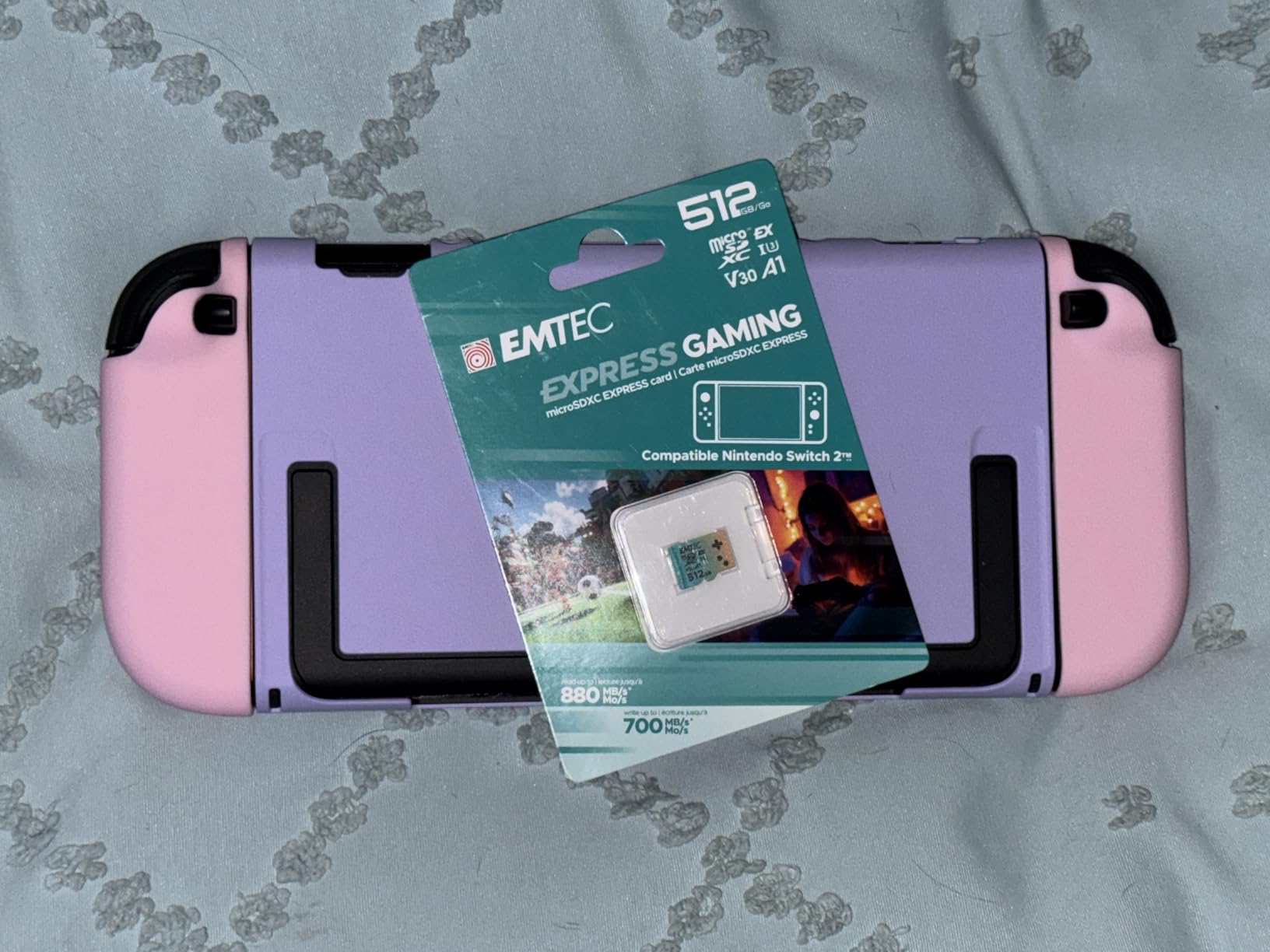 EMTEC 128GB Express Gaming microSD, microSD Express 7.1 PCIe NVMe, Up to 880MB/s Read, 700MB/s Write, SSD-Level Speed for Nintendo Switch 2, Consoles, 4K UHD customer photo 1