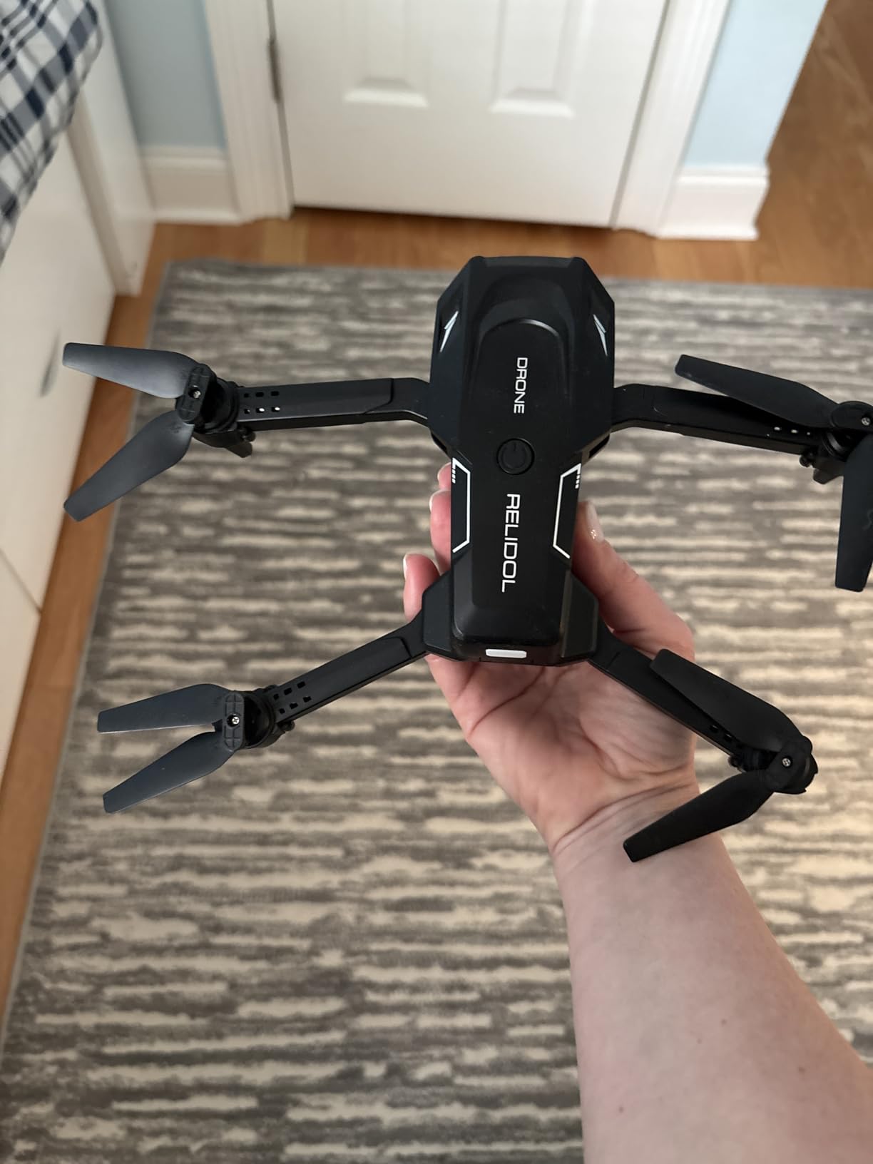 Drone with 1080P Camera - Foldable Remote Control RC Quadcopter FPV Drone with Gesture Control, 3D Flip, One Key Start, Emergency Stop, 2 Batteries, Toy Drone for Kids Adult Beginners customer photo 1