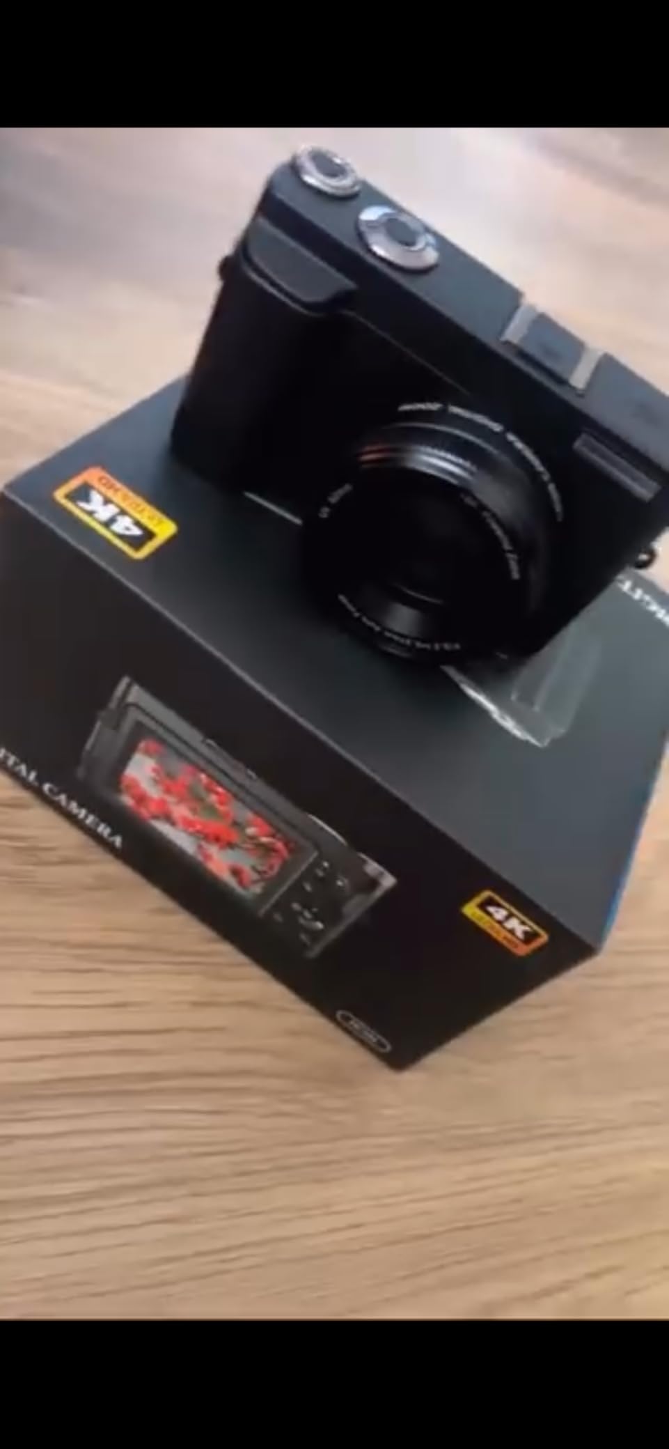 4K Digital Camera for Photography, 2026 Latest WiFi 64MP Vlogging Camera for YouTube with 180 Degree Flip Screen, Autofocus Anti-Shake, 16X Zoom, Compact Travel Camera, 32GB Card, 2 Batteries, Black customer photo 1