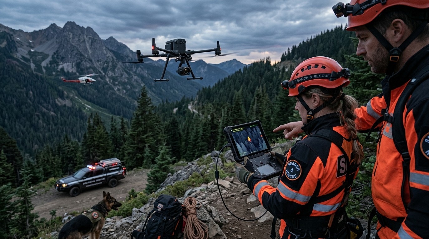 Best Thermal Drones for Search & Rescue
