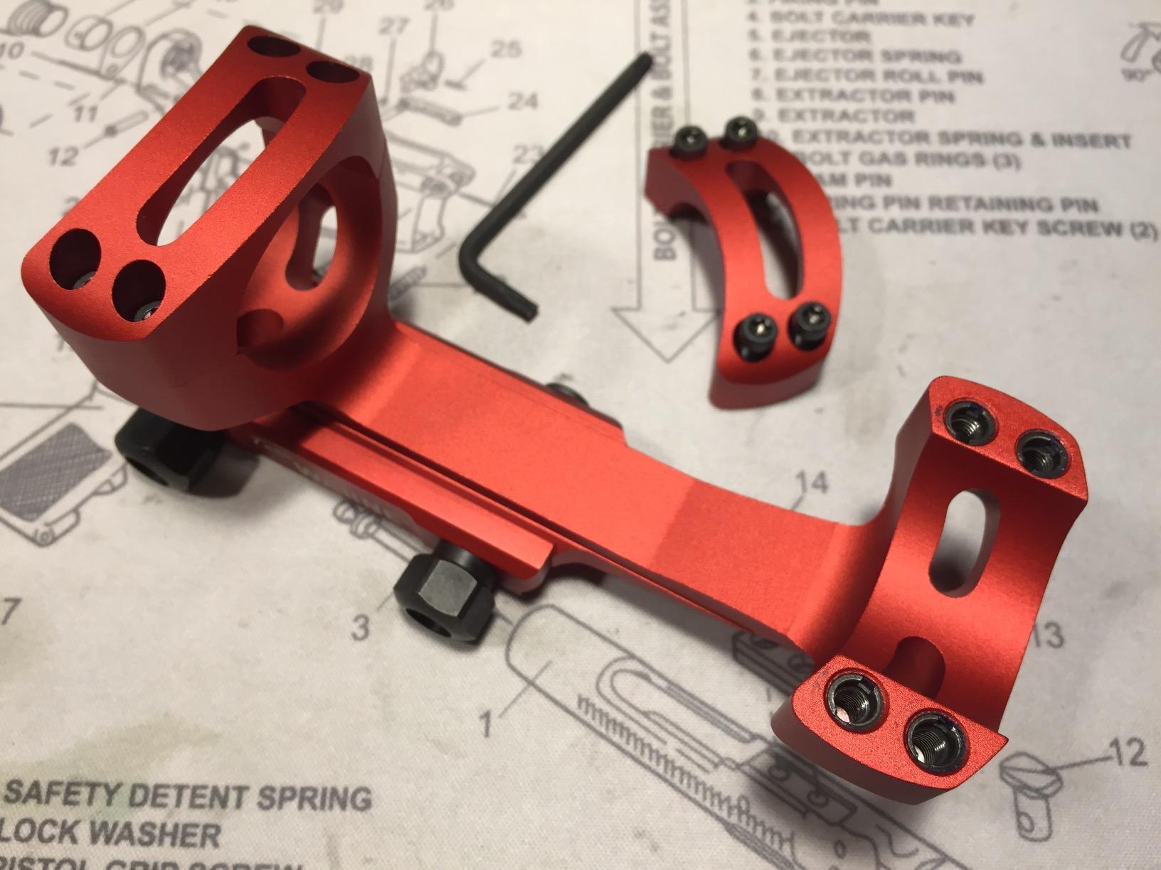WARNE Tactical Gen 2 Extended Skeletonized 30mm MSR Optics Mount Base | Lightweight 6061 Aluminum Construction, Two-Inch Forward Cantilever, 1.43